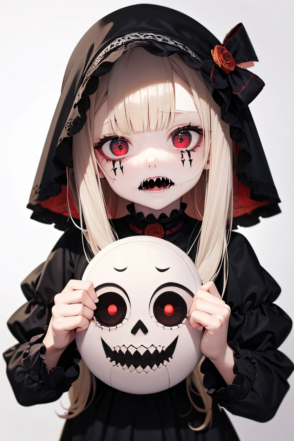 A real scary and disturbing doll. It is prepared for Halloween and to scare young and old