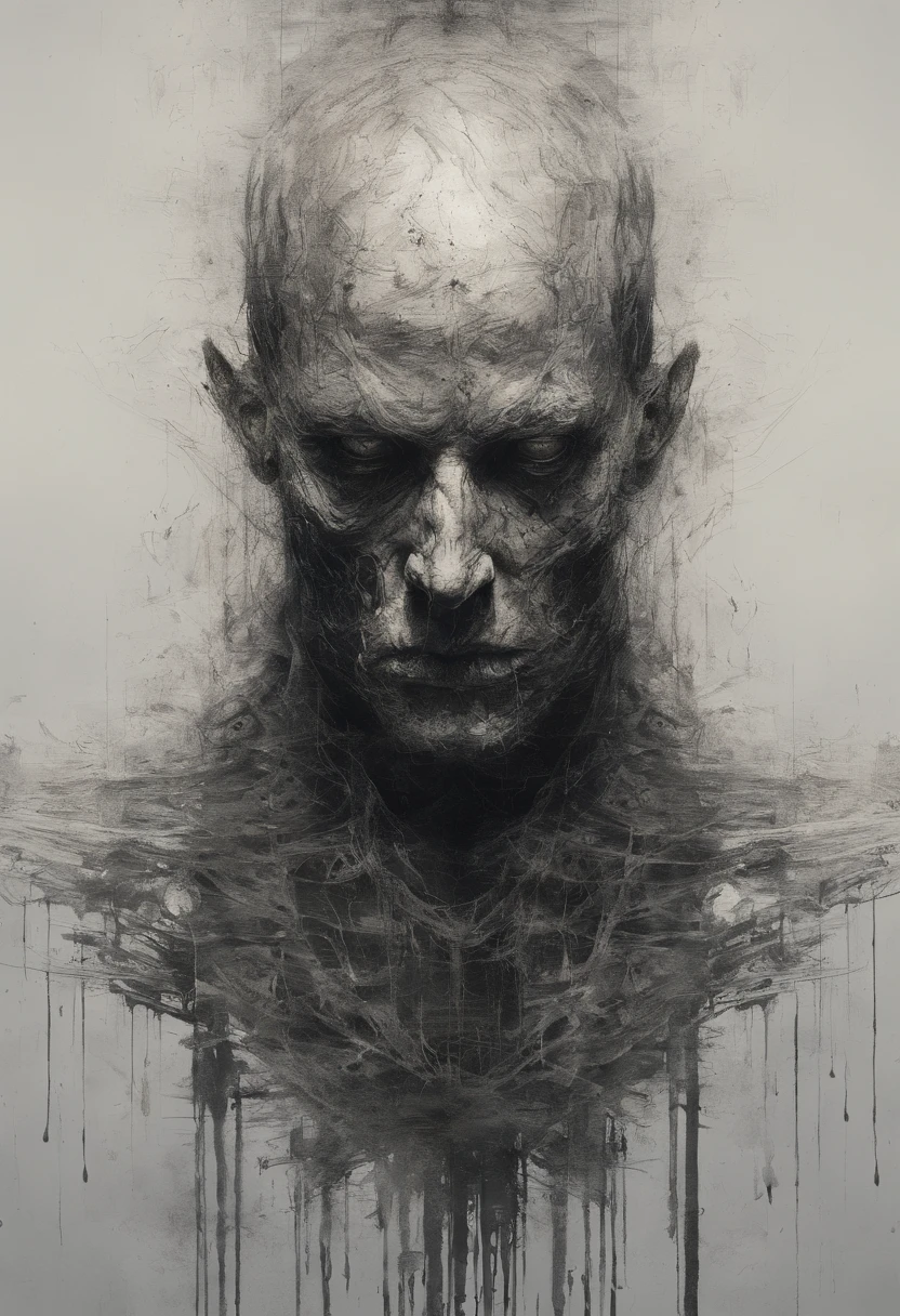 Perfect centralization, coelho (franco)de Donnie, Standing position, beleza abstrata, Centrado, looking at the camera, Facing the camera, nearing perfection, Dynamic, altamente detalhado, liso, foco nítido, 8k, high-definition resolution, illustration, arte de Carne Griffiths e Wadim Kashin, fundo branco