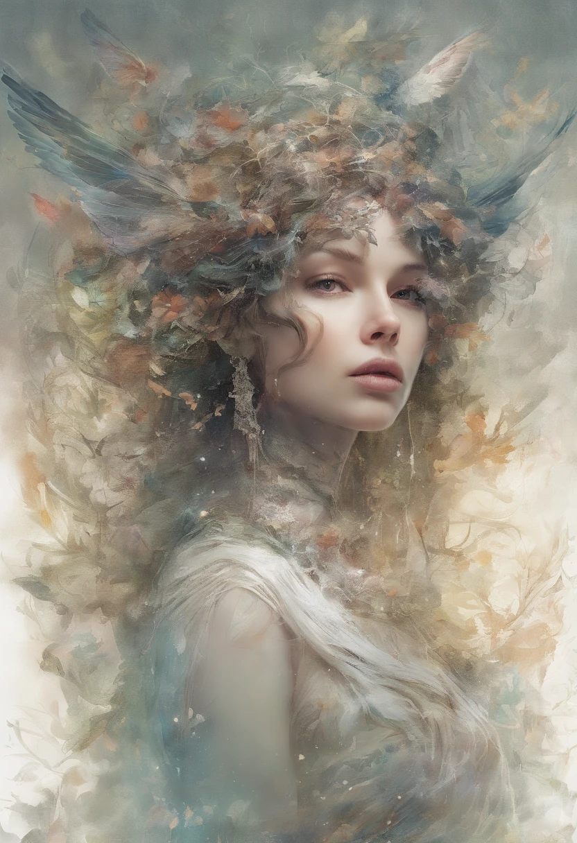 Perfect centralization, coelho (franco)de Donnie, Standing position, beleza abstrata, Centrado, looking at the camera, Facing the camera, nearing perfection, Dynamic, altamente detalhado, liso, foco nítido, 8k, high-definition resolution, illustration, arte de Carne Griffiths e Wadim Kashin, fundo branco