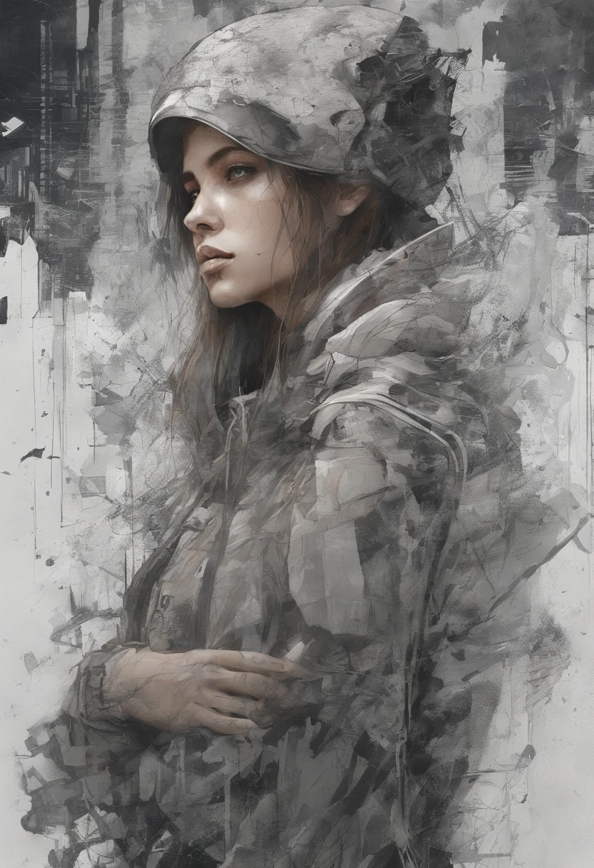 Perfect centralization, Conejo (franco)de Donnie, standing up position, Belleza abstracta, centrado, Looking at the camera, in front of camera, nearing perfection, dynamic, Altamente detallado, liso, foco nítido, 8k, high-definition resolution, 插圖, arte de Carne Griffiths y Wadim Kashin, fondo blanco