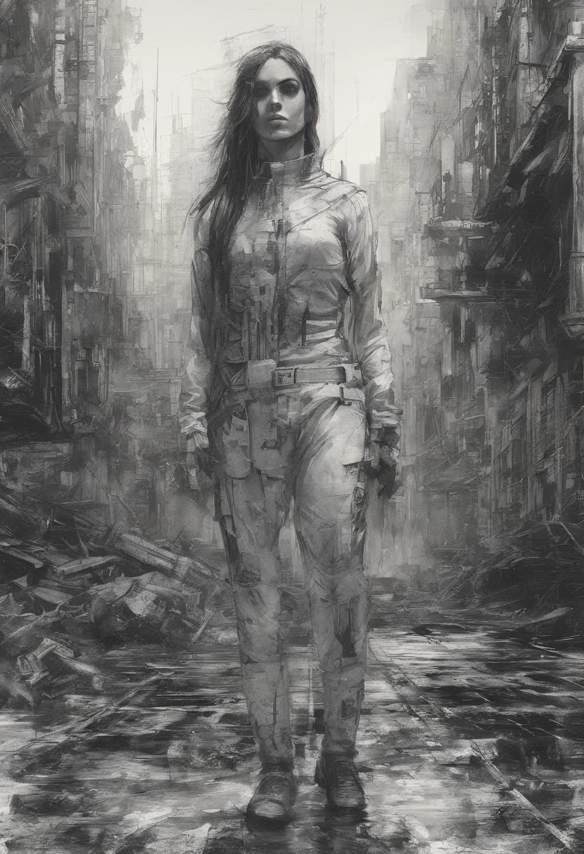 Perfect centralization, coelho (franco)de Donnie, Standing position, beleza abstrata, Centrado, looking at the camera, Facing the camera, nearing perfection, Dynamic, altamente detalhado, liso, foco nítido, 8k, high-definition resolution, illustration, arte de Carne Griffiths e Wadim Kashin, fundo branco