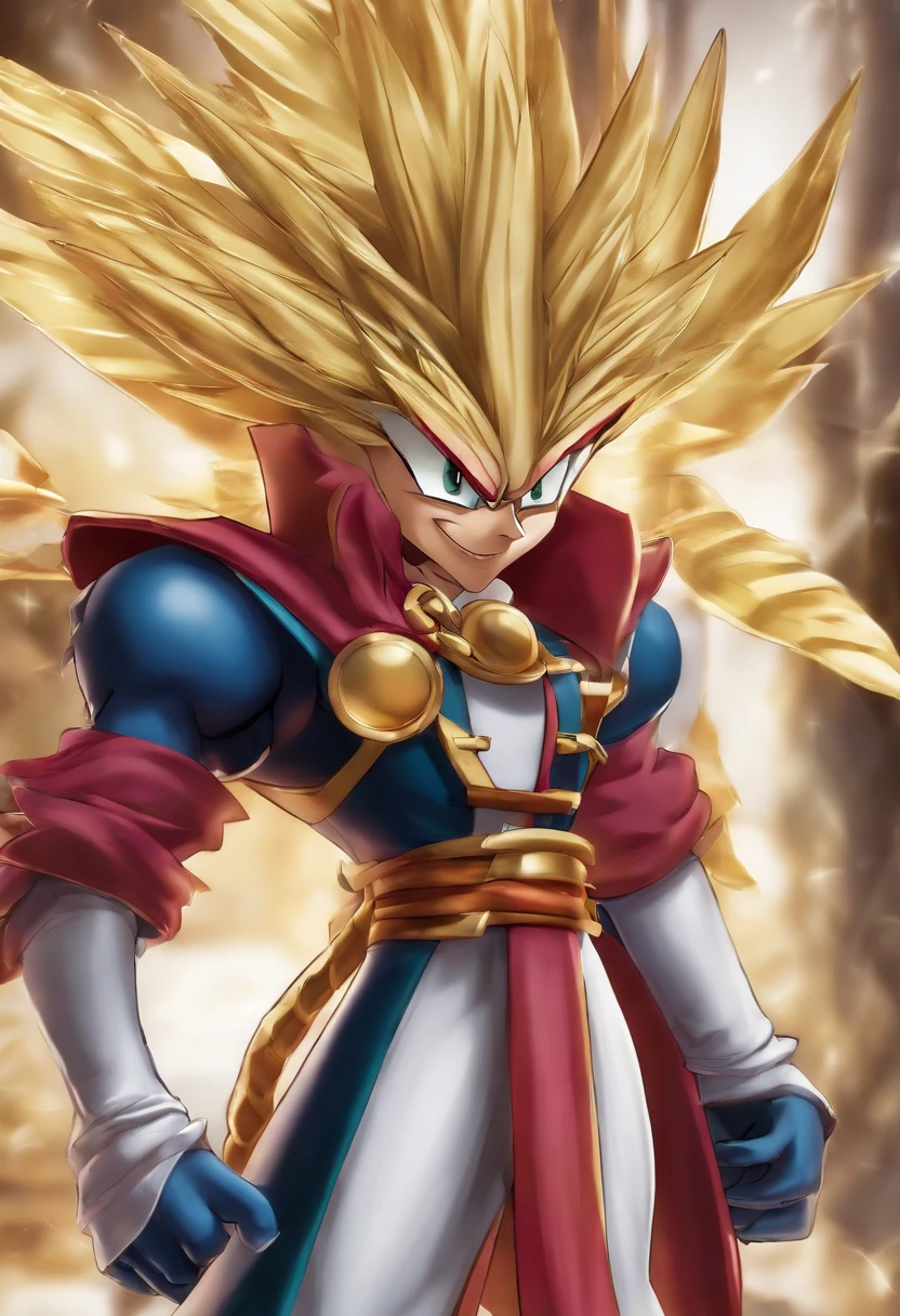 pica pau no universo de yugioh, puxando uma carta, Make a mix of Yugi's body and Woody Woodpecker's head