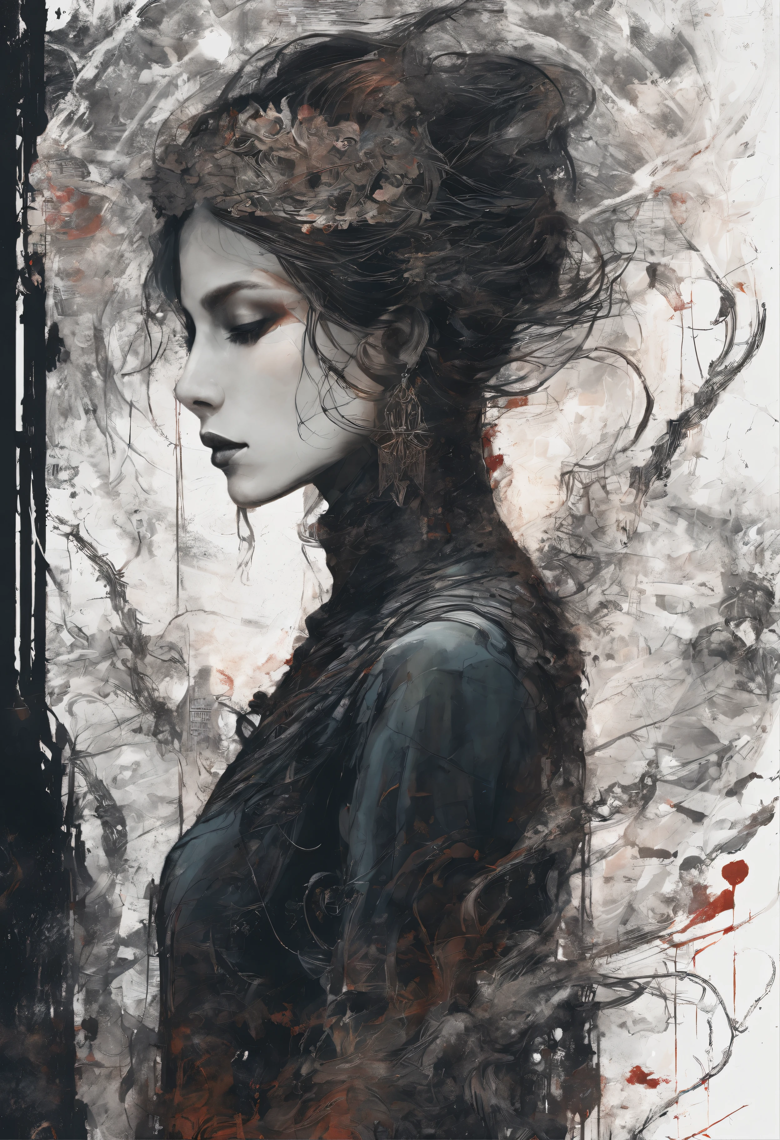 Perfect centralization, coelho (franco)de Donnie, Standing position, beleza abstrata, Centrado, looking at the camera, Facing the camera, nearing perfection, Dynamic, altamente detalhado, liso, foco nítido, 8k, high-definition resolution, illustration, arte de Carne Griffiths e Wadim Kashin, fundo branco