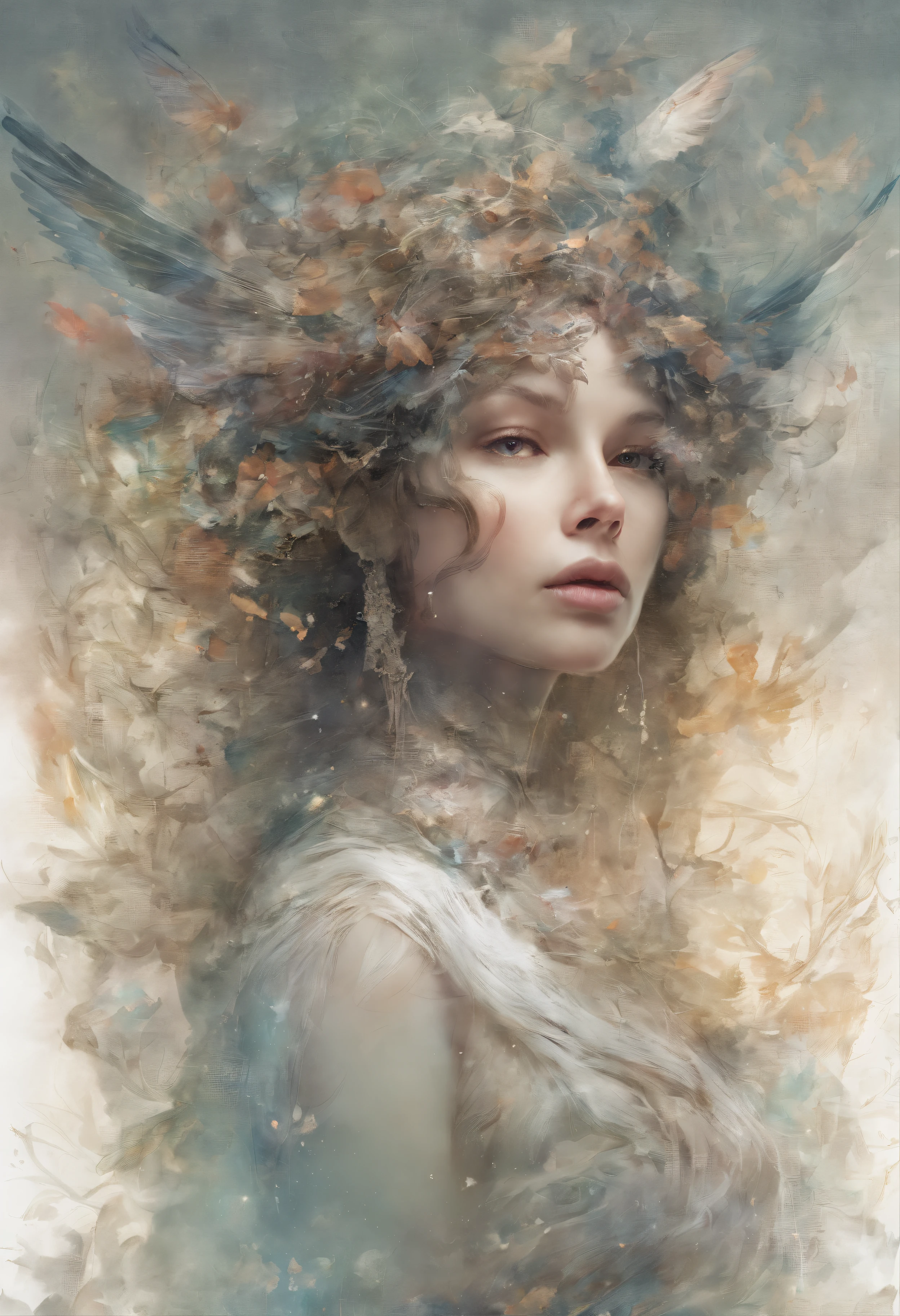 Perfect centralization, coelho (franco)de Donnie, Standing position, beleza abstrata, Centrado, looking at the camera, Facing the camera, nearing perfection, Dynamic, altamente detalhado, liso, foco nítido, 8k, high-definition resolution, illustration, arte de Carne Griffiths e Wadim Kashin, fundo branco