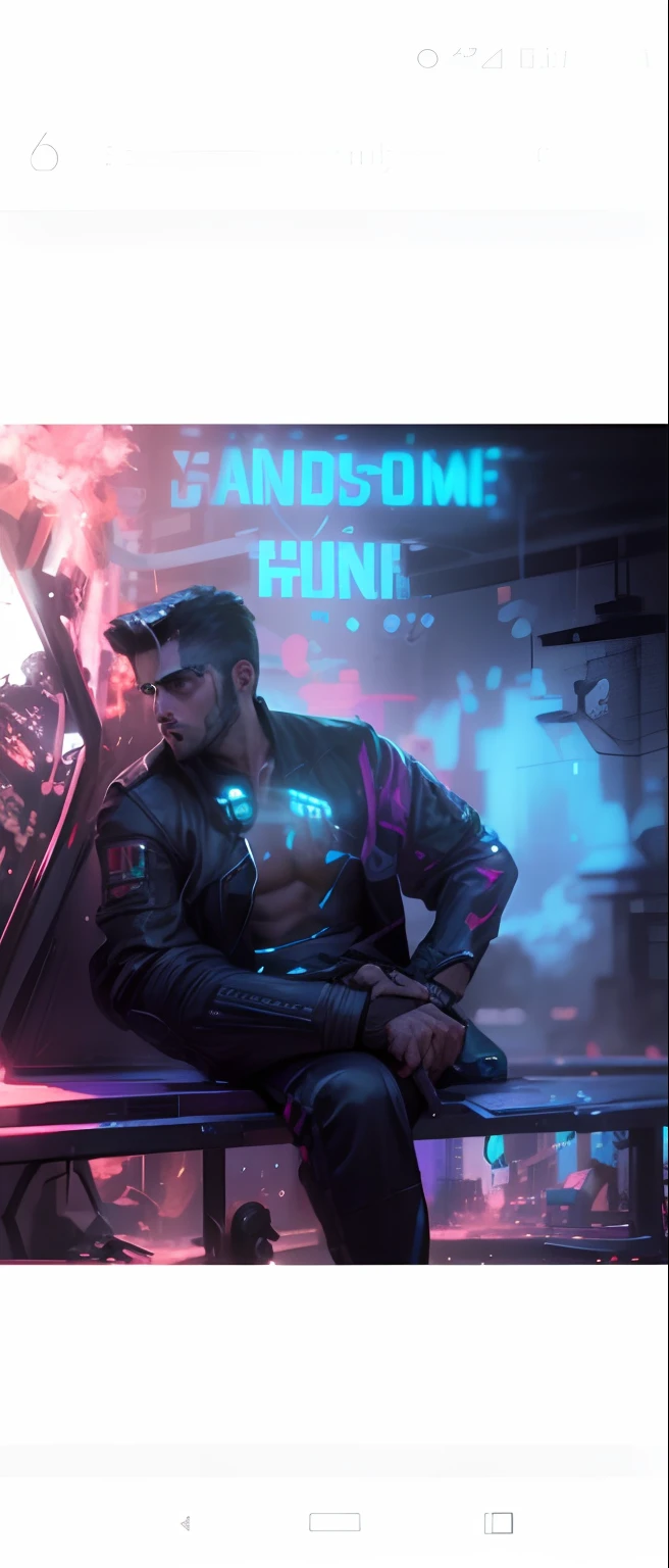 Beautiful Background change realistic 4k handsome boy cyberpunk