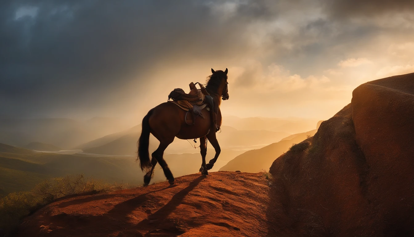 Uma imagem de uma pessoa escalando uma montanha, symbolizing overcoming challenges to achieve motivation