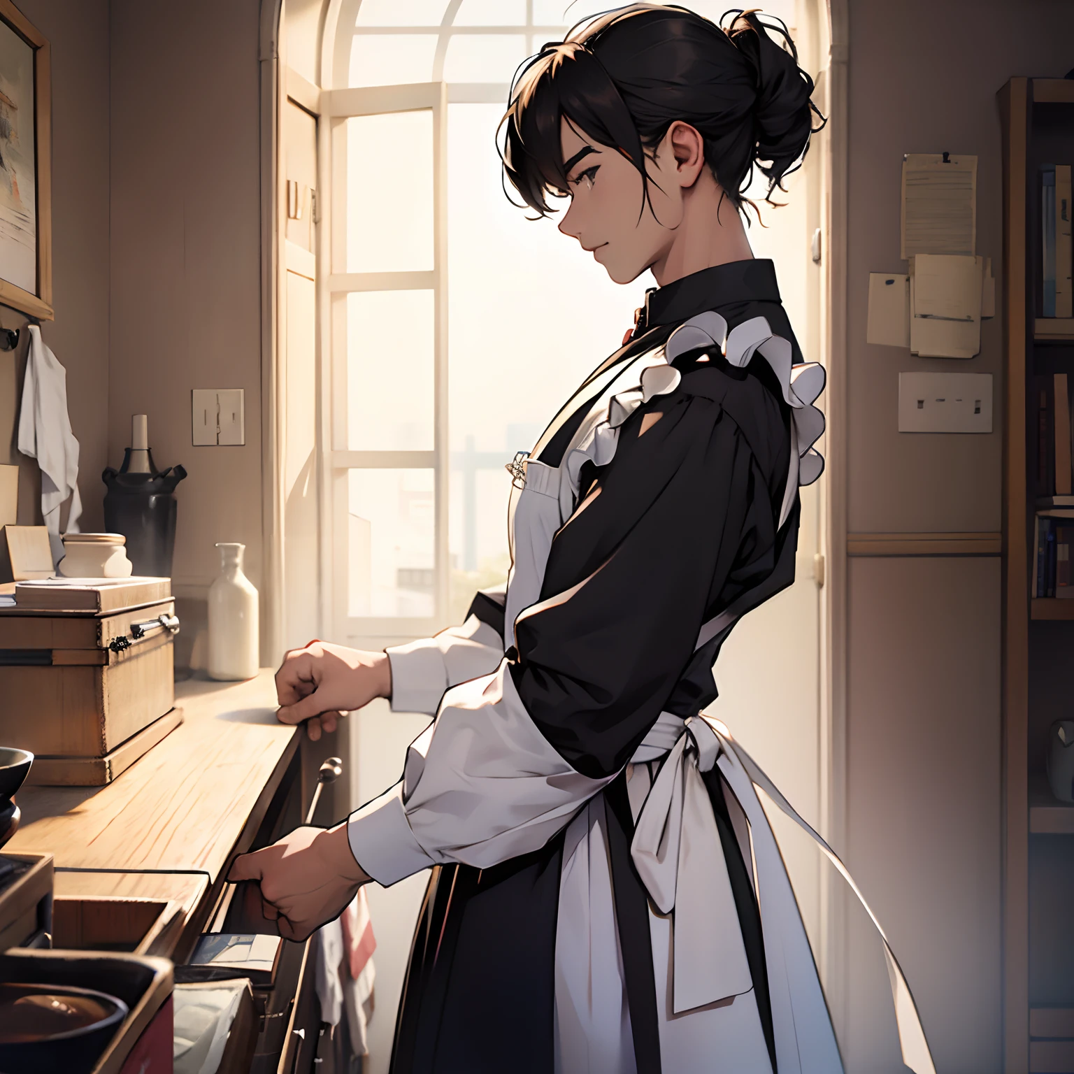 maid clothes、male people