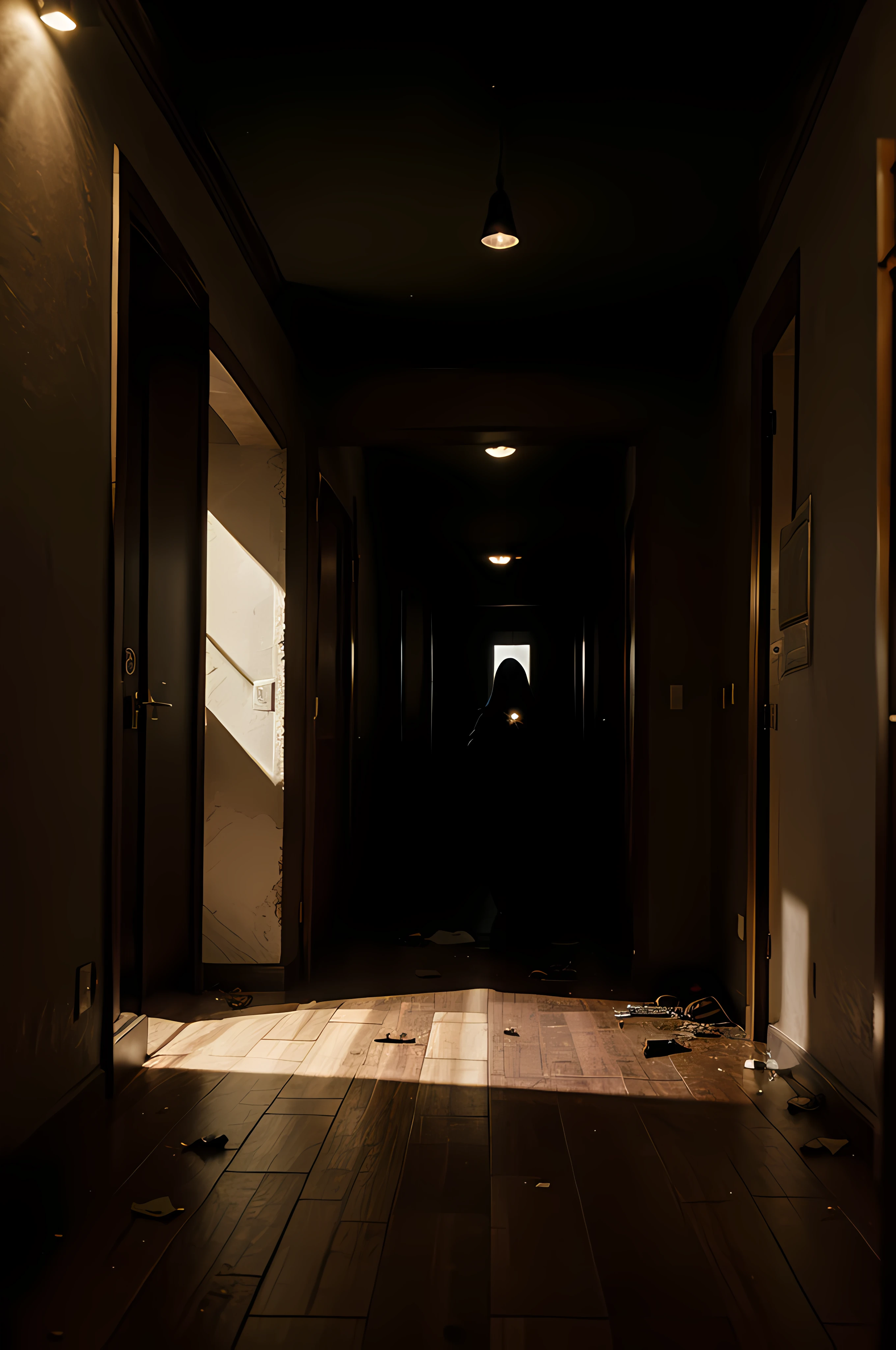 Creepy pathway to attic on the top