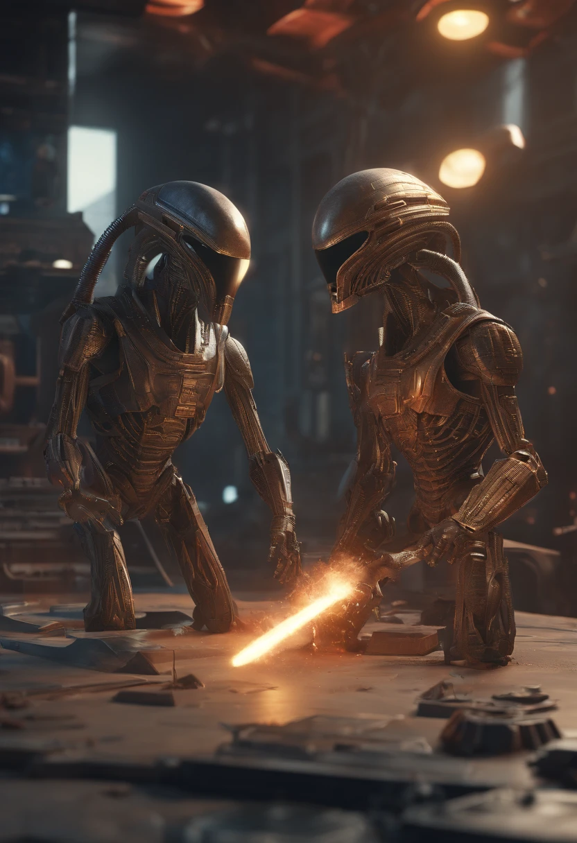 Film aliens contre dark vador