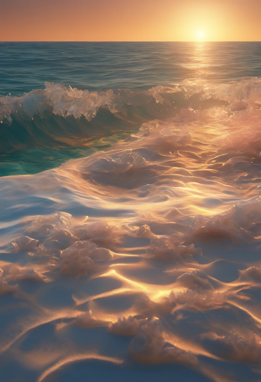 crie um fundo do mar com corais e sereia