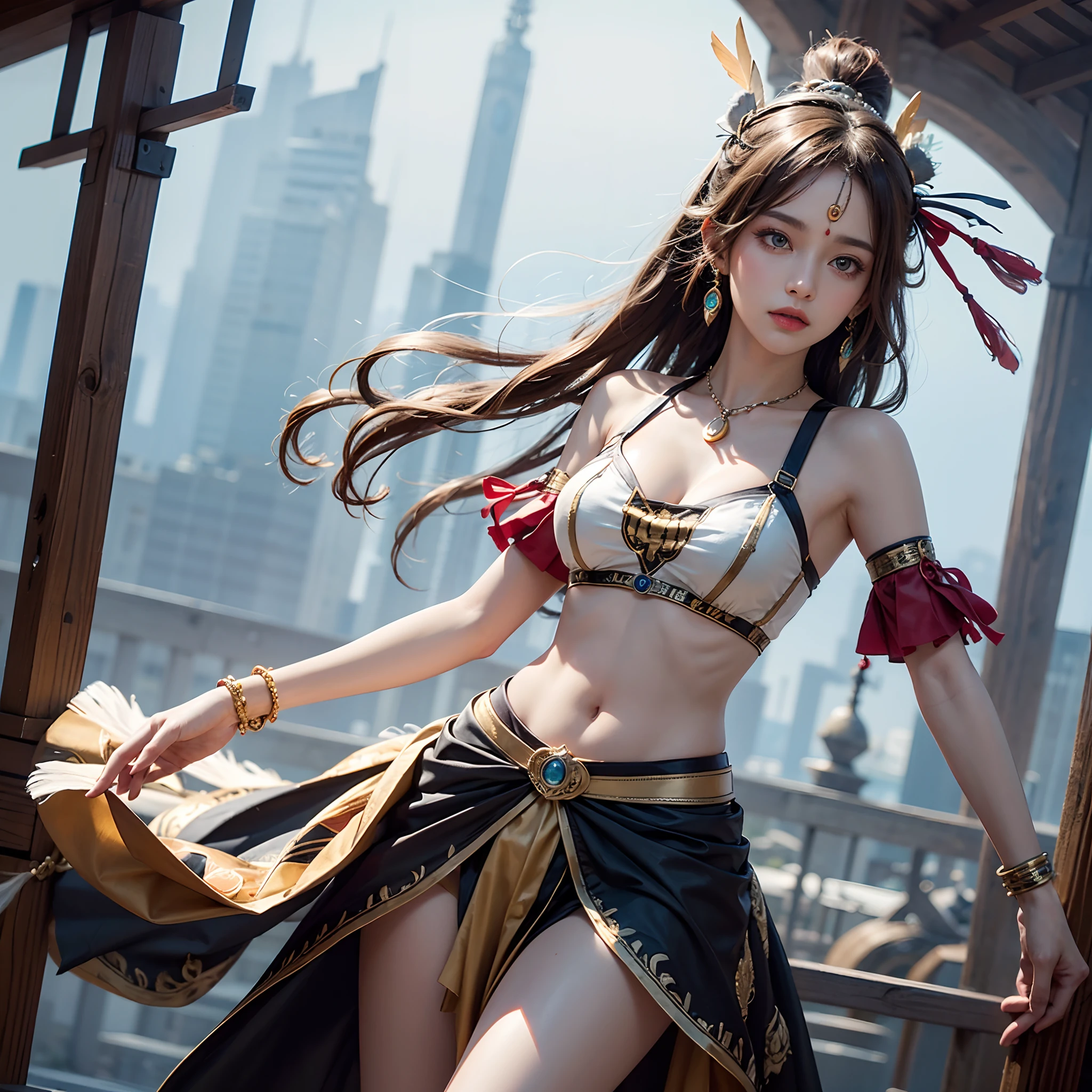 ((NSFW:-0.9, (nipple:-0.9), Acutance:0.85, White and Red, Mystic sight, (many Dazzling flush lights with lens flares), Luminous Particles, many colorful Lights )) . best quality, (masterpiece:1.3, ((realistic and photorealistic with touch of rawness:1.37)), ultra detailed:1.3) . (Amazing KAWAII Idols Walking on stage), ((Extremely detailed (KAWAII face variations)) with joyful expressions), { oiled ivory skin | Overflowing Biomechanical HUGE and HEAVY boob | pretty hips | (Exquisitely White dress with back cutouts) | Full of flowers covering girl's body | long hair:-0.8 }, { (Visible naked backs with Overflowing sideboob) | ( Walking on stage with Red highheels, large crowd:1.4) } . (((Ass focus, butt crack))), Whole Body proportions and all limbs are anatomically accurate .