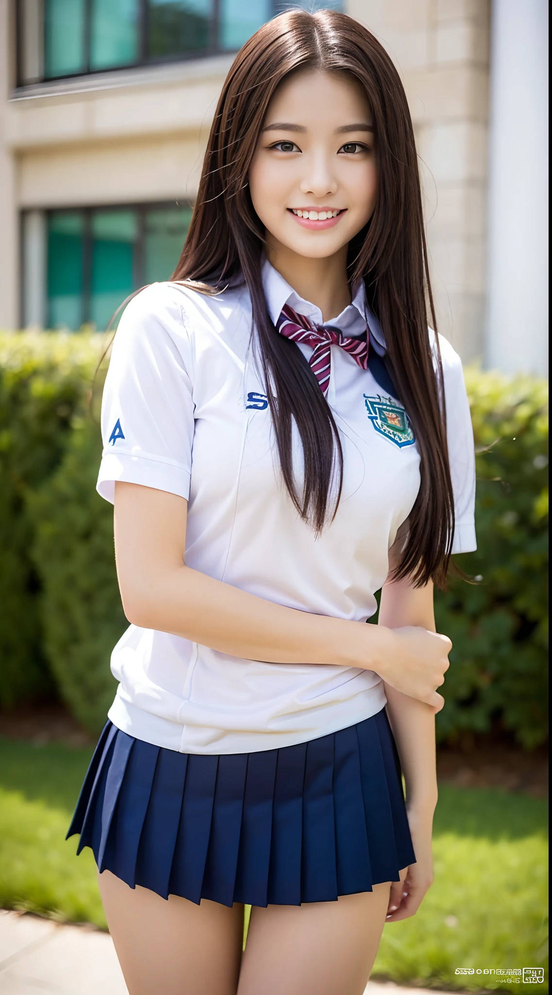 Thai girl, school girl, fit clothes, camel toe, wet, big milk, ,