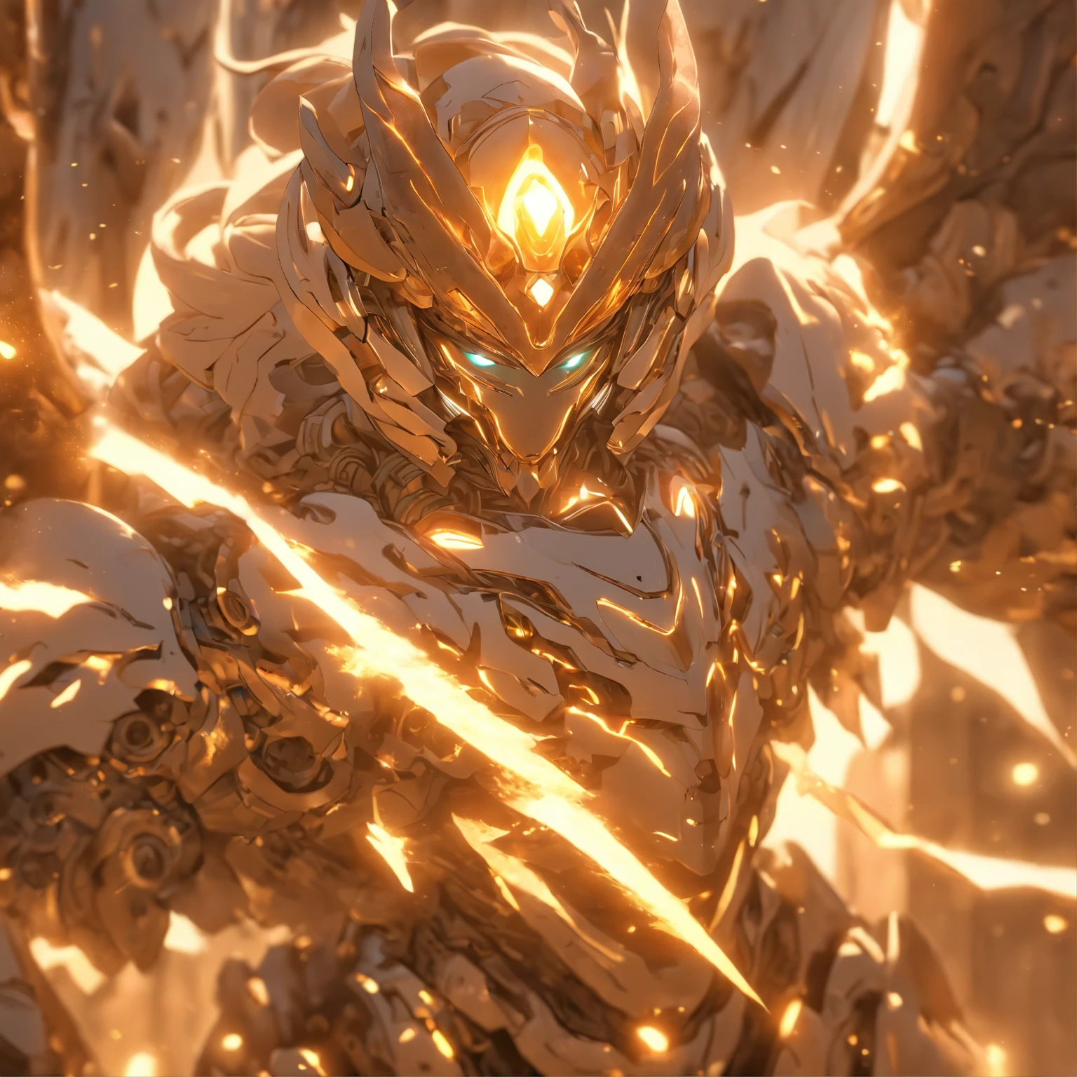 (Full body shot:1.4),(Wide Angle Shot), (Intricate details:1.4), (Masterpiece) , ((Anime Robot, Beautiful White Skin Golem, Angel, 1boy, Magic)), (Perfect Aesthetic Eyes:1.3) , (Detailed Eyes) , (Halo) , (Elden ring:1.4), (Wings:1.3), Glowing, Twintails Hair, Multicolored Hair, (Anatomically Correct Body:1.4) , Angry, (Perfect Face), Saenyo Ancalagon Majestic Guardian Knight | Ultra Detailed Robotic Armor | Cinematic Lighting | Intricate filigree metal design | 16k | Unreal Engine 5 | Octane Render | 3d, (anatomically correct :1.4), (Ultra Detailed, Fantasy Background, Blush, Solo, Fightning Stance), (magic circle:1.3), Lightning Effect, (Ray Tracing), Show Your Ability A.I., (Glowing Eyes) , (Particles Glowing) , 16k Wallpaper, Robot Female, Trending on Pintrest, By Nimox AI, UHD