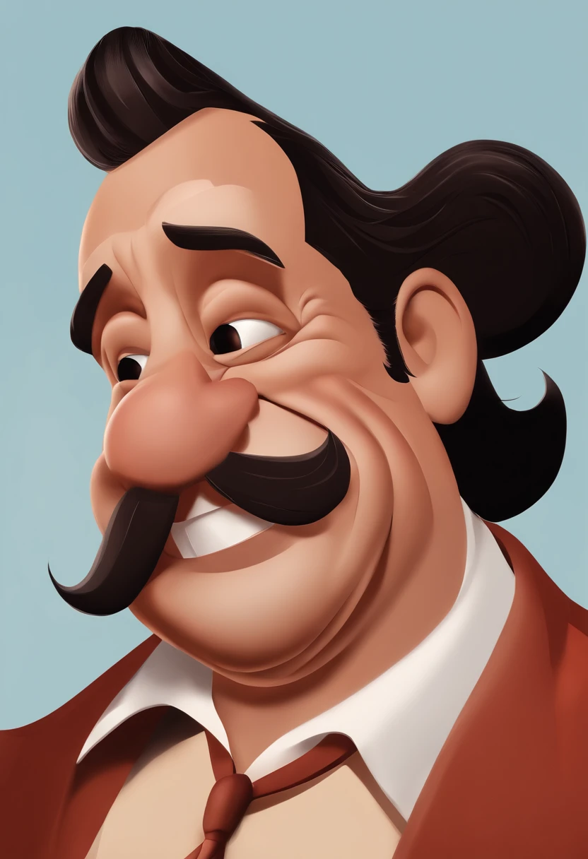 Smiling Man Illustration, sorriso insano, Homem de pele marrom com um sorriso gigante, happily smiling at the camera, sorriso atrevido, he's smiling, sorriso muito grande, Macho sorridente, foto de perfil headshot, rindo sorriso enorme, desenhando no estilo de Arte 3D, c4d, fundo de cor branco puro, estilo disney, Super Detalhe, 8k