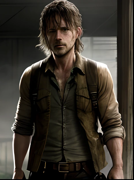 Sad Rick grimes and Daryl Dixon