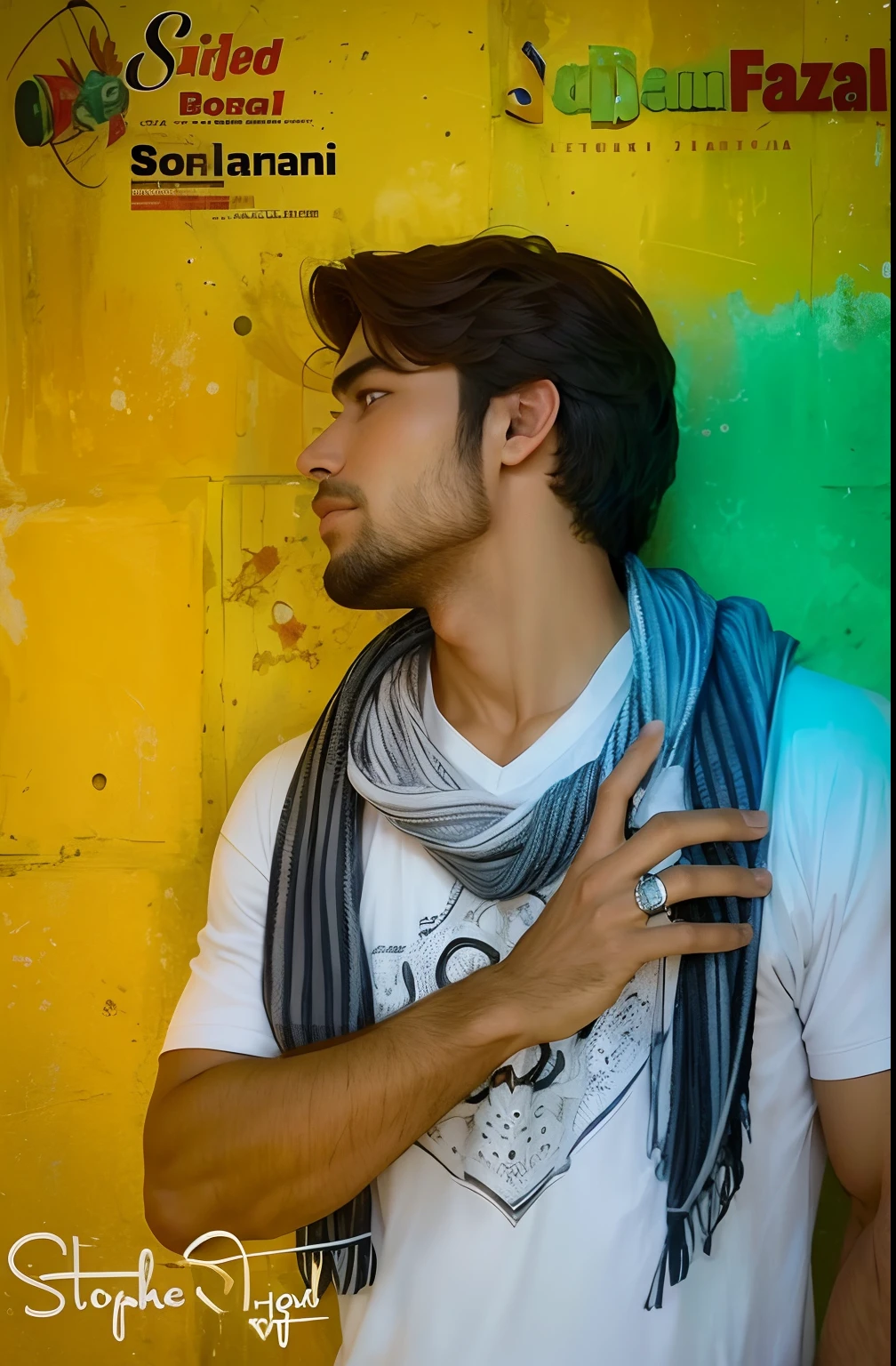 change background handsome real face 4k