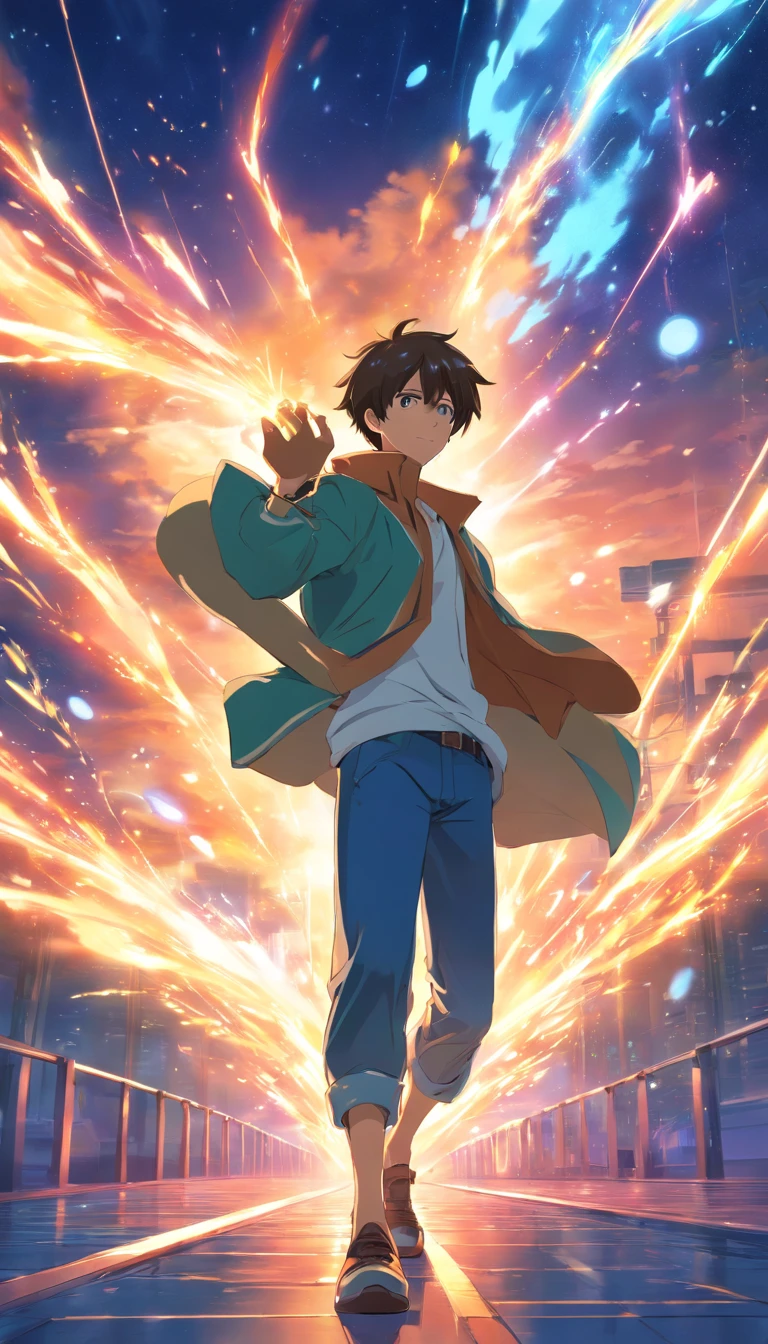 personagem masculino treinando magia