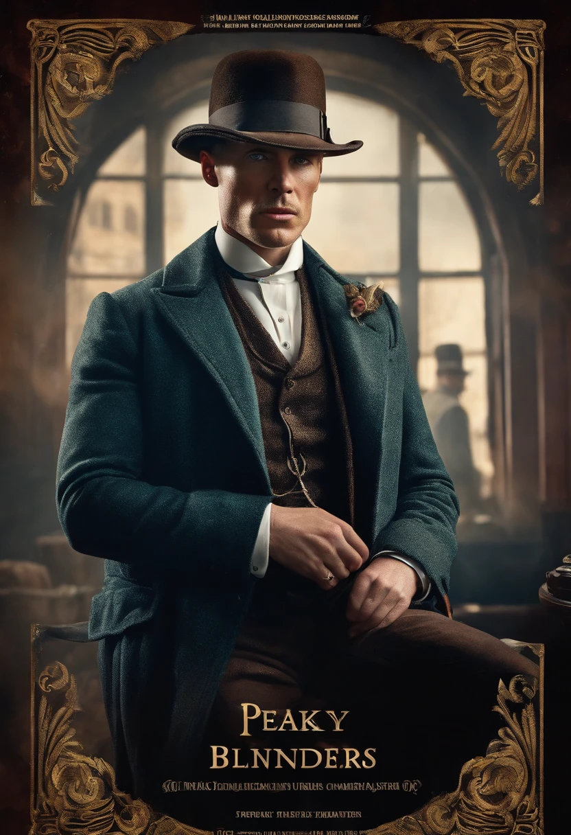Ultra Realistic Advertising Style Peaky Blinders Character Movie Poster