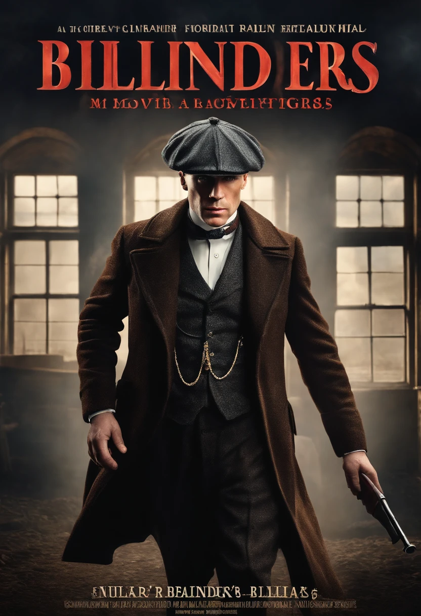 Ultra Realistic Advertising Style Peaky Blinders Character Movie Poster