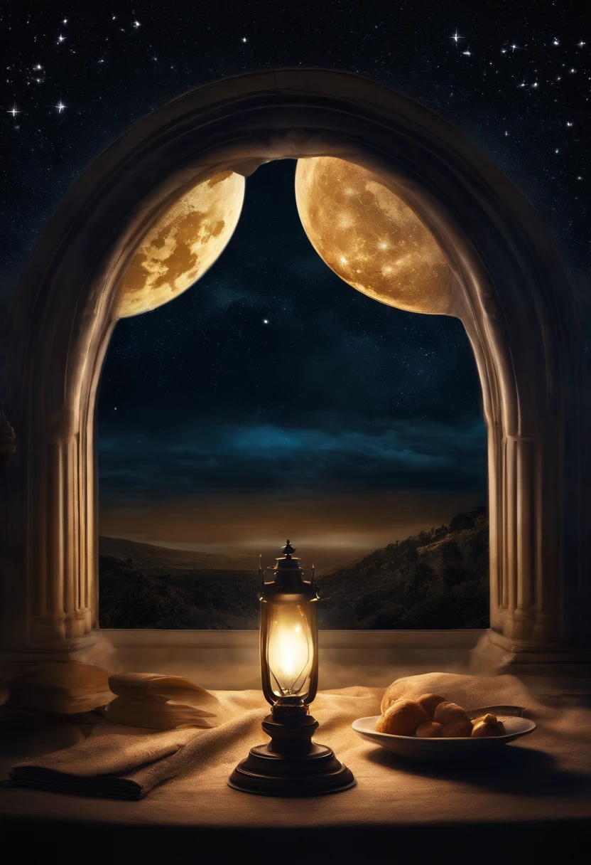 In this world of darkness, there is no moon, but the stars have also lit their lamps.