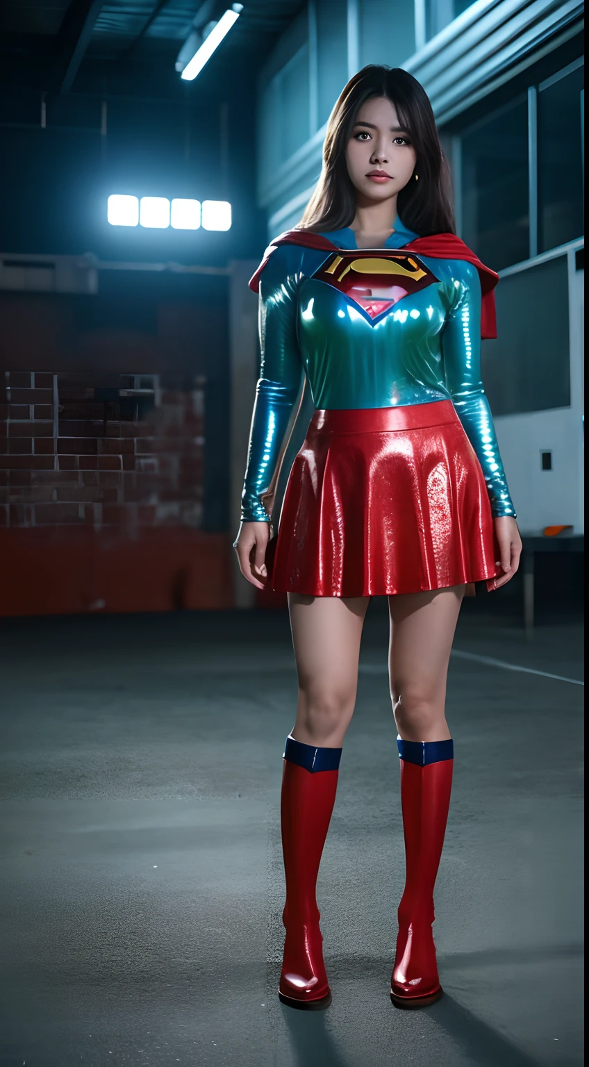 Beautiful mature Vietnamese college girl、Supergirl Costumes、Outside Track Field、((Slimed、小柄))、Photorealsitic、a picture、masterpiece、reallistic、真实感、photorealisim、High contrast、Photorealistic Art Station Trending Digital Art 8k HD High Definition and Detailed Realistic, detaileds, Skin Texture, ultra-detailliert, realistic skin textures, armature, top-quality, 超A high resolution, (Photorealsitic:1.4),, hight resolution, detaileds, Raw foto, Sharp Re, Nikon D850 Film Stock Photo by Lee Jefferies 4 Kodak Portra 400 Camera F1.6 lenses rich colors hyper realistic lifelike textures dramatic lighting unreal engine artstation trends synestil 800,