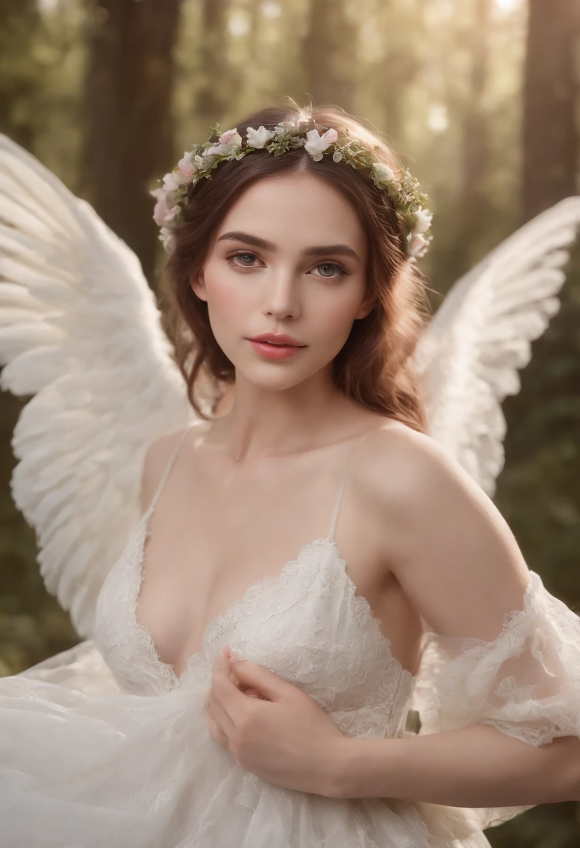 (best quality,4k,8k,highres,masterpiece:1.2),ultra-detailed,realistic,physically-based rendering,portraits,detailed eyes and face,detailed lips,longeyelashes,beautiful wings,fairy,female,holding a skull,glowing magical aura,pastel colors,soft lighting,enchanted forest background