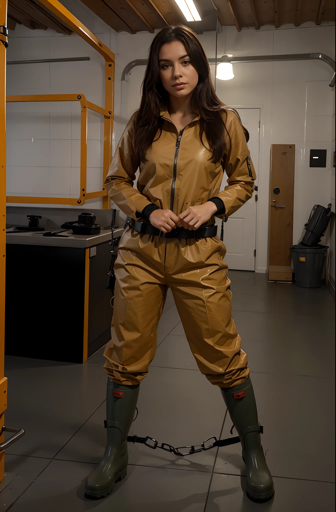 improve the bondage gear on her Hunter rain boots