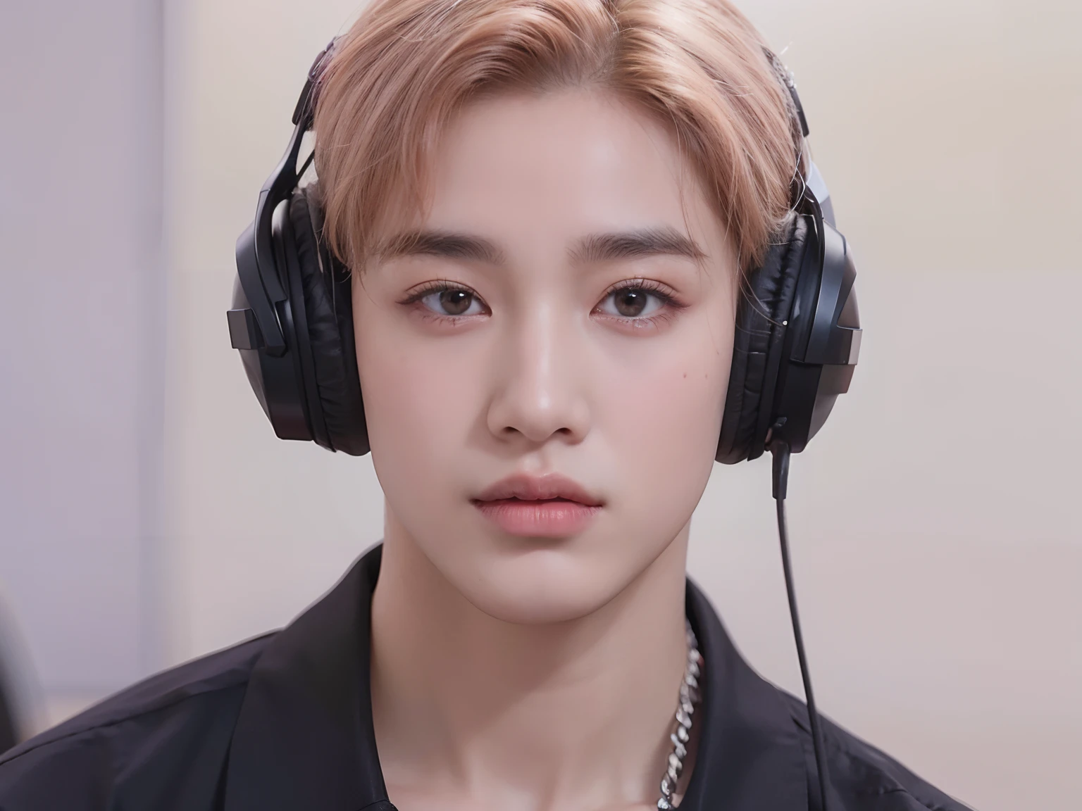Man with headphones on looking at camera, Cai Xukun, Cara precisa de Jimin, Jimin, Yanjun Chengt, Jung Jaehyun, inspirado por Yanjun Cheng, Parque Jimin, tiene auriculares, Wan adorable cara coreana, Todos del grupo NCT, Inspirado por Jeonseok Lee, Hyung Tae, con auriculares, Retrato de Jossi de Blackpink