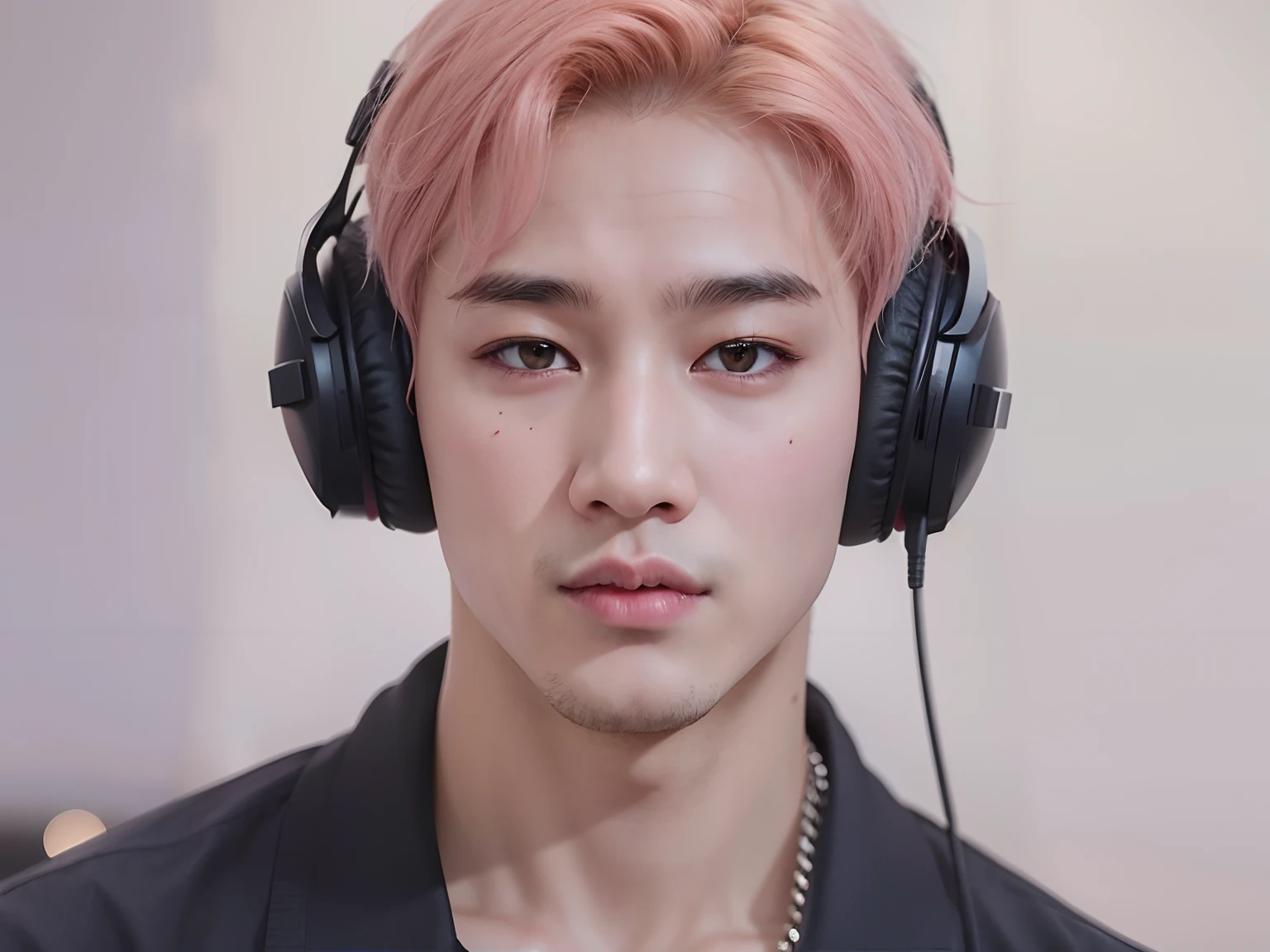 Man with headphones on looking at camera, Cai Xukun, Cara precisa de Jimin, Jimin, Yanjun Chengt, Jung Jaehyun, inspirado por Yanjun Cheng, Parque Jimin, tiene auriculares, Wan adorable cara coreana, Todos del grupo NCT, Inspirado por Jeonseok Lee, Hyung Tae, con auriculares, Retrato de Jossi de Blackpink