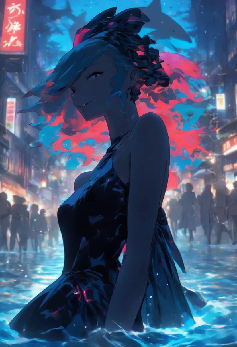 Evening dress,lady,Black Shark Girl