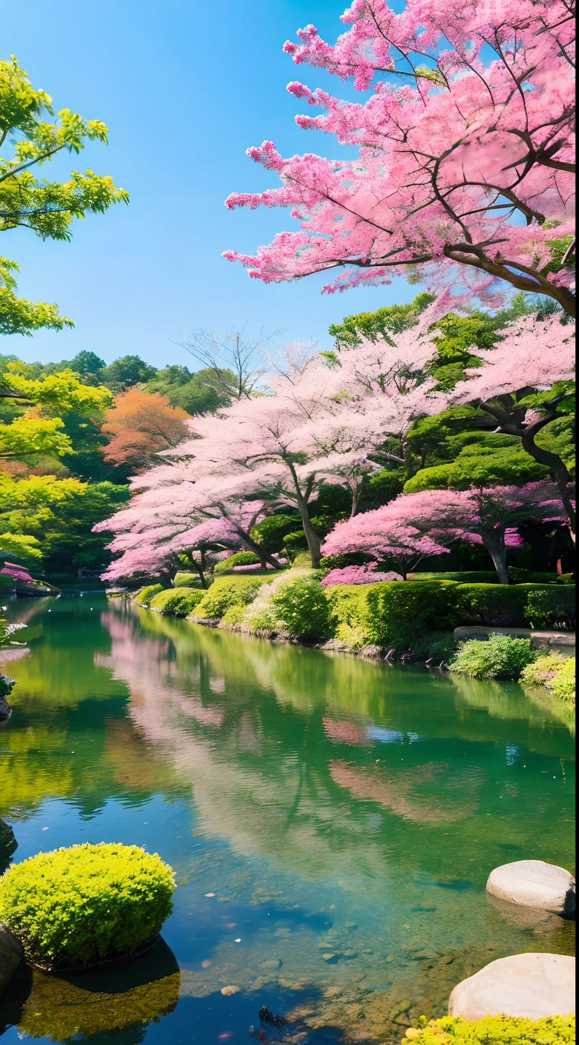 A Japanese style、top-quality、 Beautiful scenery、hiquality、vivid、colourfull、