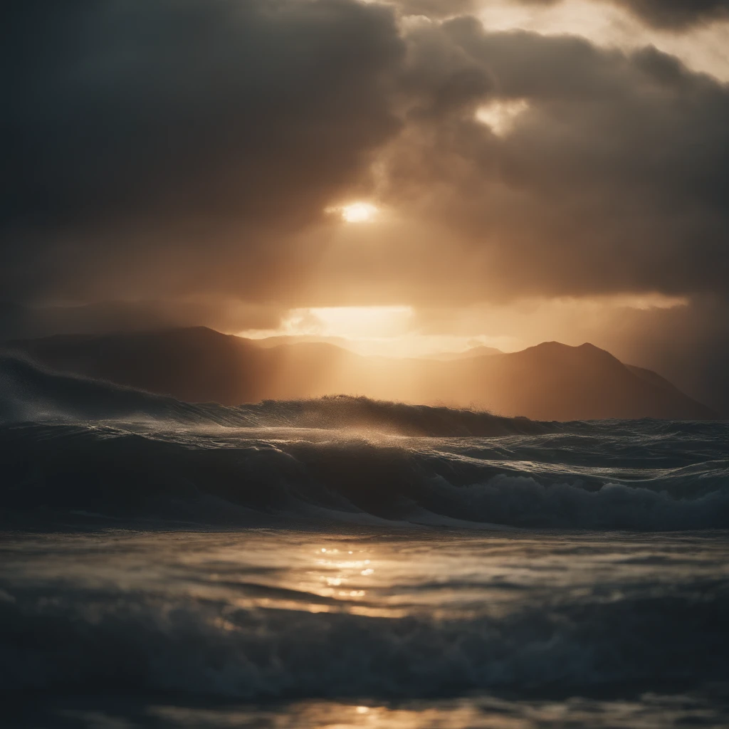 The edges of the cloud are golden,The sky slowly brightened,Asahi arches out from among the clouds,The glow spread silently,The churning sea of clouds seemed to be right under your feet。