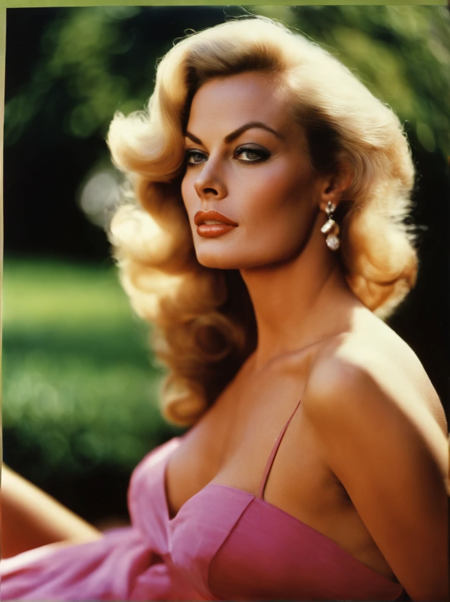 an analog photo of Anita Ekberg in 1972