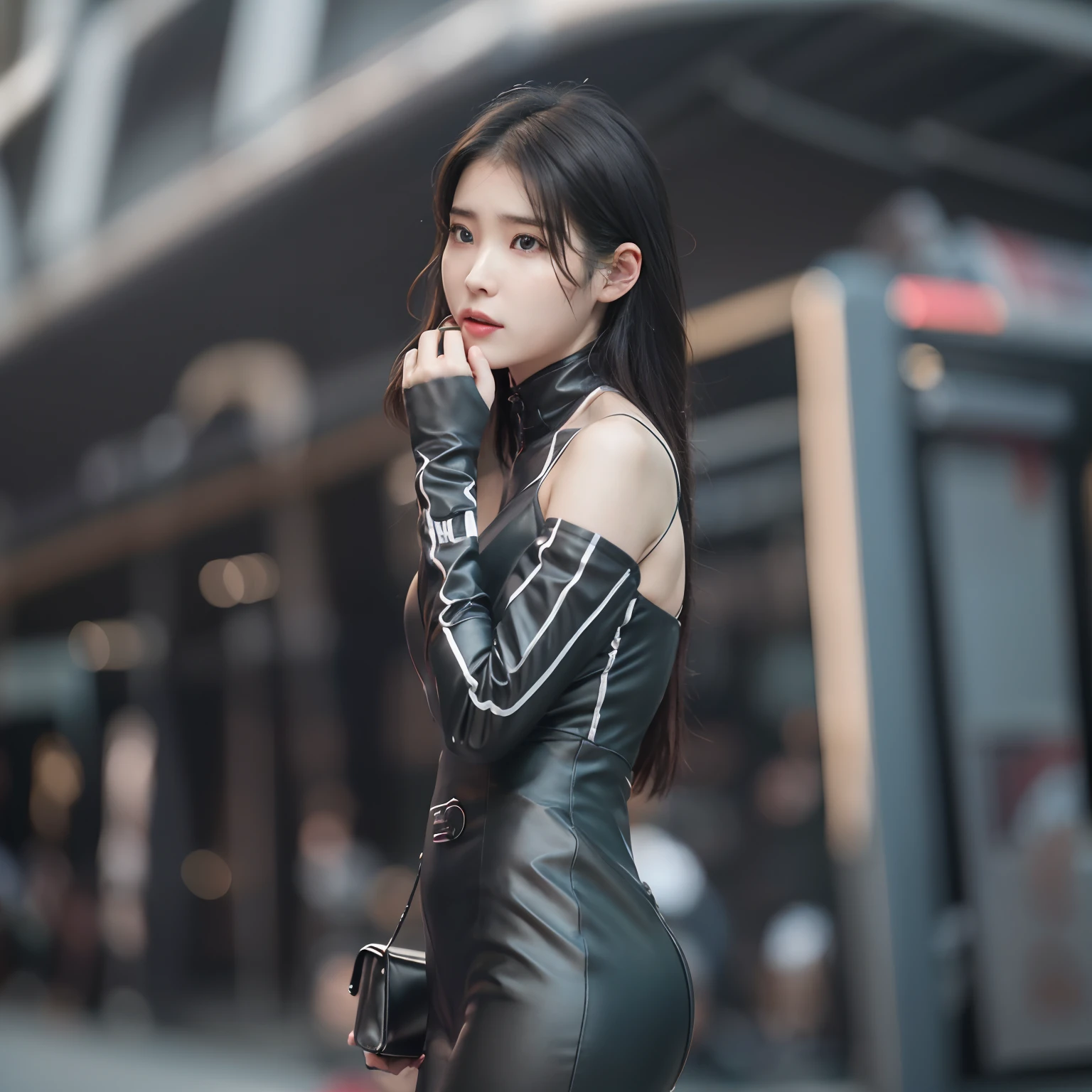 nikon RAW photo,8 k,Fujifilm XT3,photorealistic,realistic, solo, photorealistic, best quality, ultra high res, (skin spots:0.1) sexy expression, stan, wearing evangelion suit, masterpiece, best quality, extremely detailed face, perfect lighting, solo,1girl, sexy sight best quality, ultra high res, photorealistic, ultra detailed, masterpiece, best quality, iu1, tiny butt, lee ji-eun, round chin, 50 mm art lens, f 1. 2, sharp focus, 8 k high definition, insanely detailed, intricate, elegant, small breasts, dynamic pose, tiny breasts, 1 girl