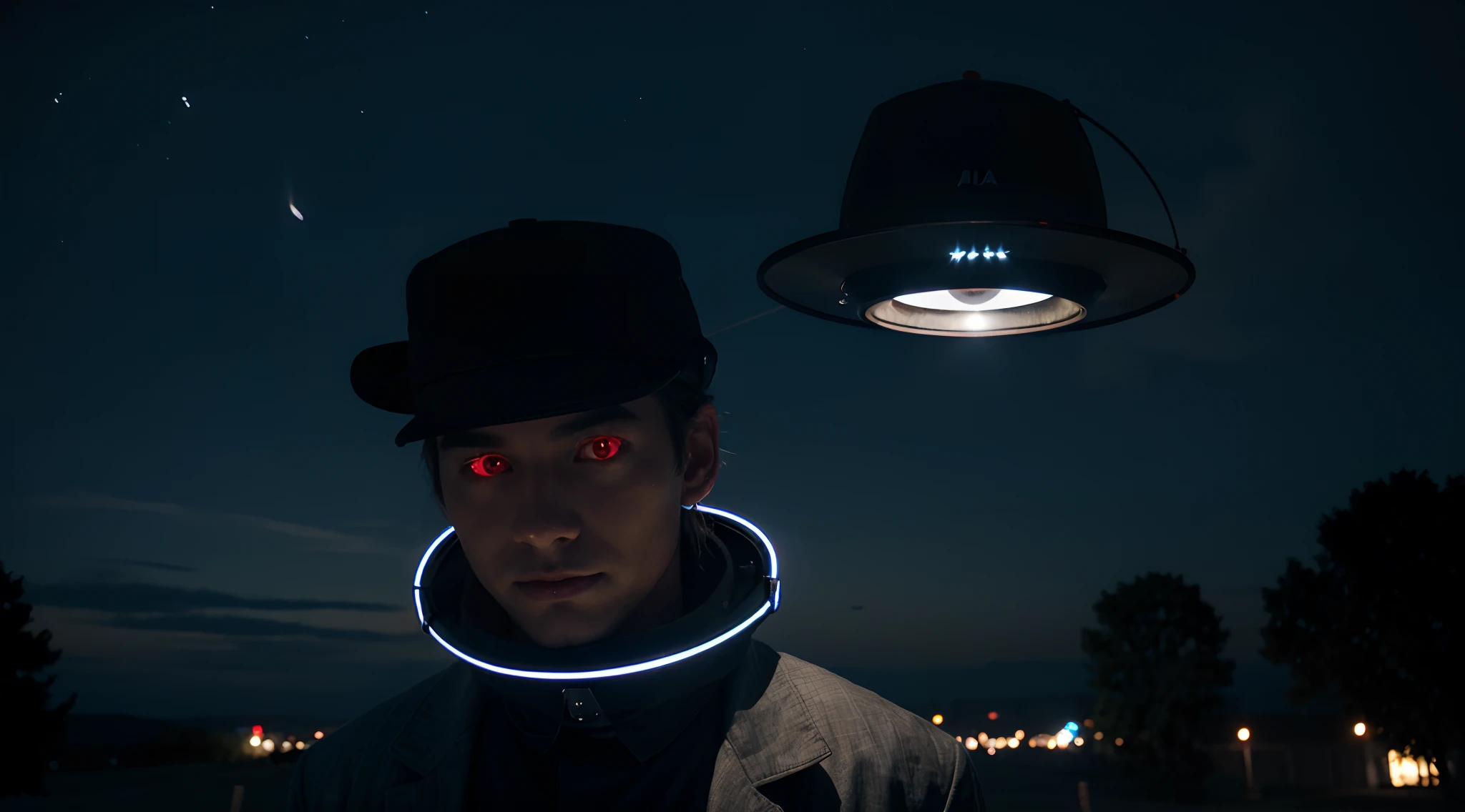 red glowing eyes