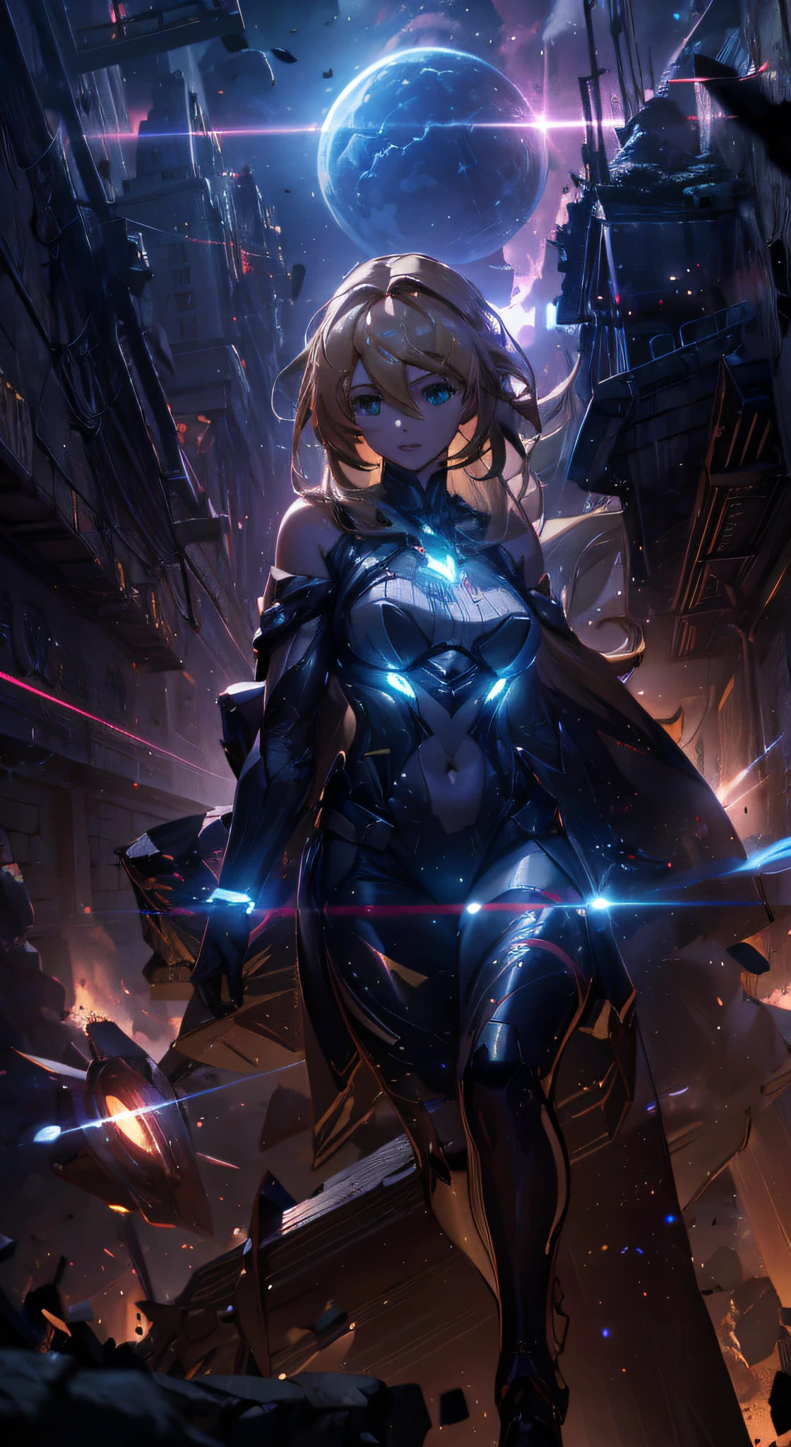 (Thick Body:1.4), (Long Blond Hair:1.4), Green Eyes, HDR (High Dynamic Range), Ray Tracing, NVIDIA RTX, Super-Resolution, Unreal 5, Subsurface Scattering, PBR Texturing, Post-Processing, Anisotropic Filtering, Depth-Of-Field ,Maximum Clarity And Sharpness, Multi-Layered Textures, Albedo And Specular Maps, Surface Shading, Accurate Simulation Of Light-Material Interaction, Octane Render, Two-Tone Lighting, Low ISO, White Balance, Rule Of Thirds, Wide Aperture, 8K RAW, Efficient Sub-Pixel, Sub-Pixel Convolution, (Luminescent Particles:1.4), {{Masterpiece, Best Quality, Extremely Detailed CG, Unity 8k Wallpaper, 3D, Cinematic Lighting, Lens Flare}},