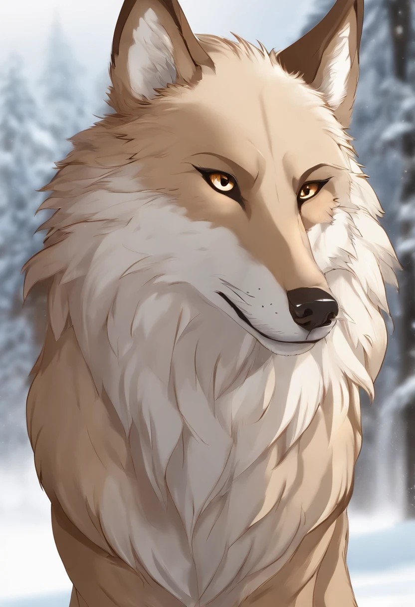 Lobisomem peludo com olhos azuis, thick hairy neck and long down on the chest, peito peludo, personagem peludo, corpo marrom peludo, Retrato de personagem peludo, anthropomorphic wolf male, peito fofo, generic furry style, corpo peludo, Retrato de antro, cara de lobo antro, tiro de corpo inteiro hiperdetalhado, macro peludo.