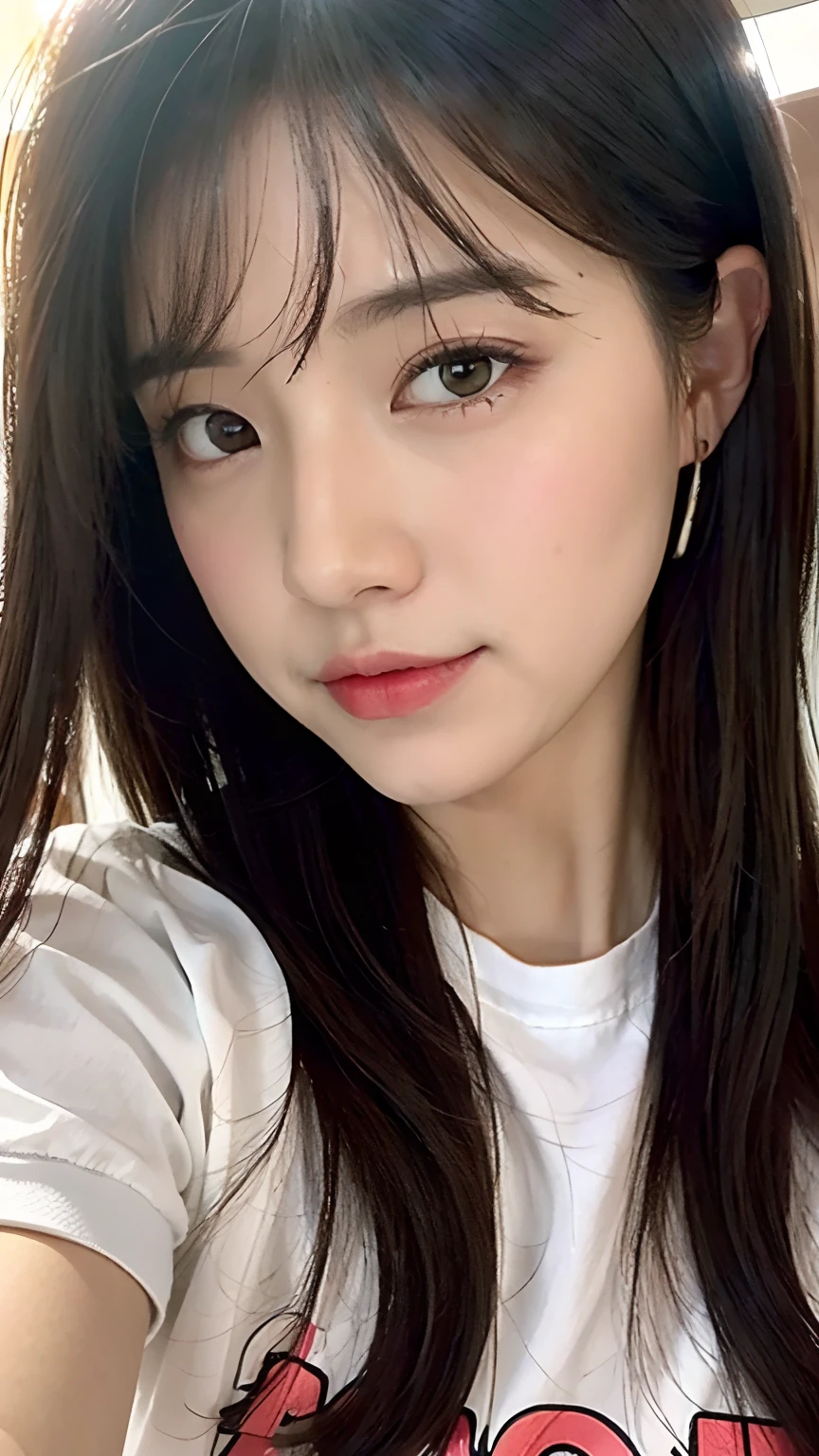 (Realista, high - resolution:1.3), 1 chica con cinta adhesiva en la boca, mordaza, amordazada, gagged, amordazada con cinta, mordaza de cinta, tape gag, chica con un cuerpo perfecto, super fine face and eyes,Cabello largo, Camiseta sin mangas de colores aleatorios:1.2, Vaqueros cortos, teta grande,Exponer el escote