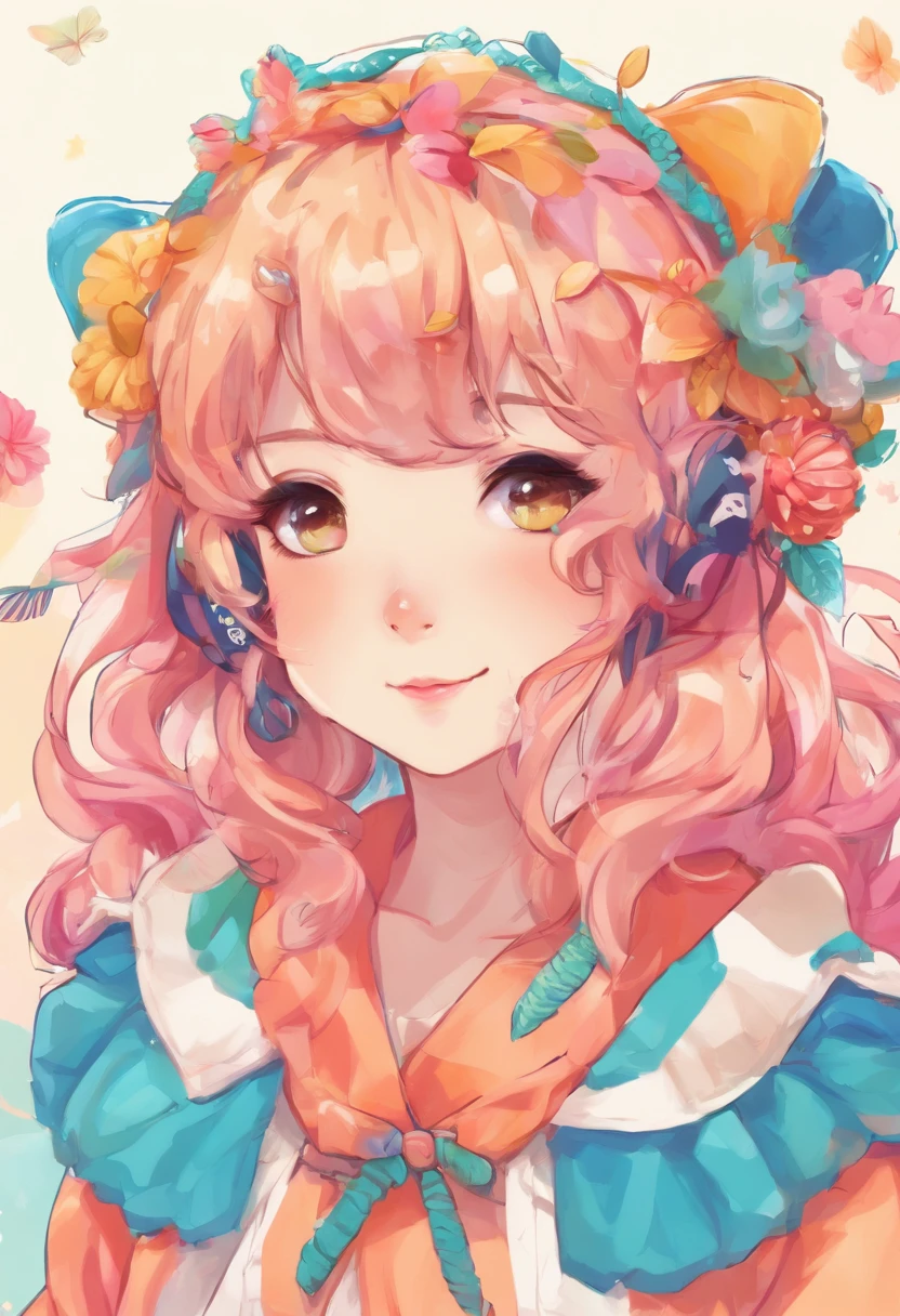 Beautiful two-dimensional girl
