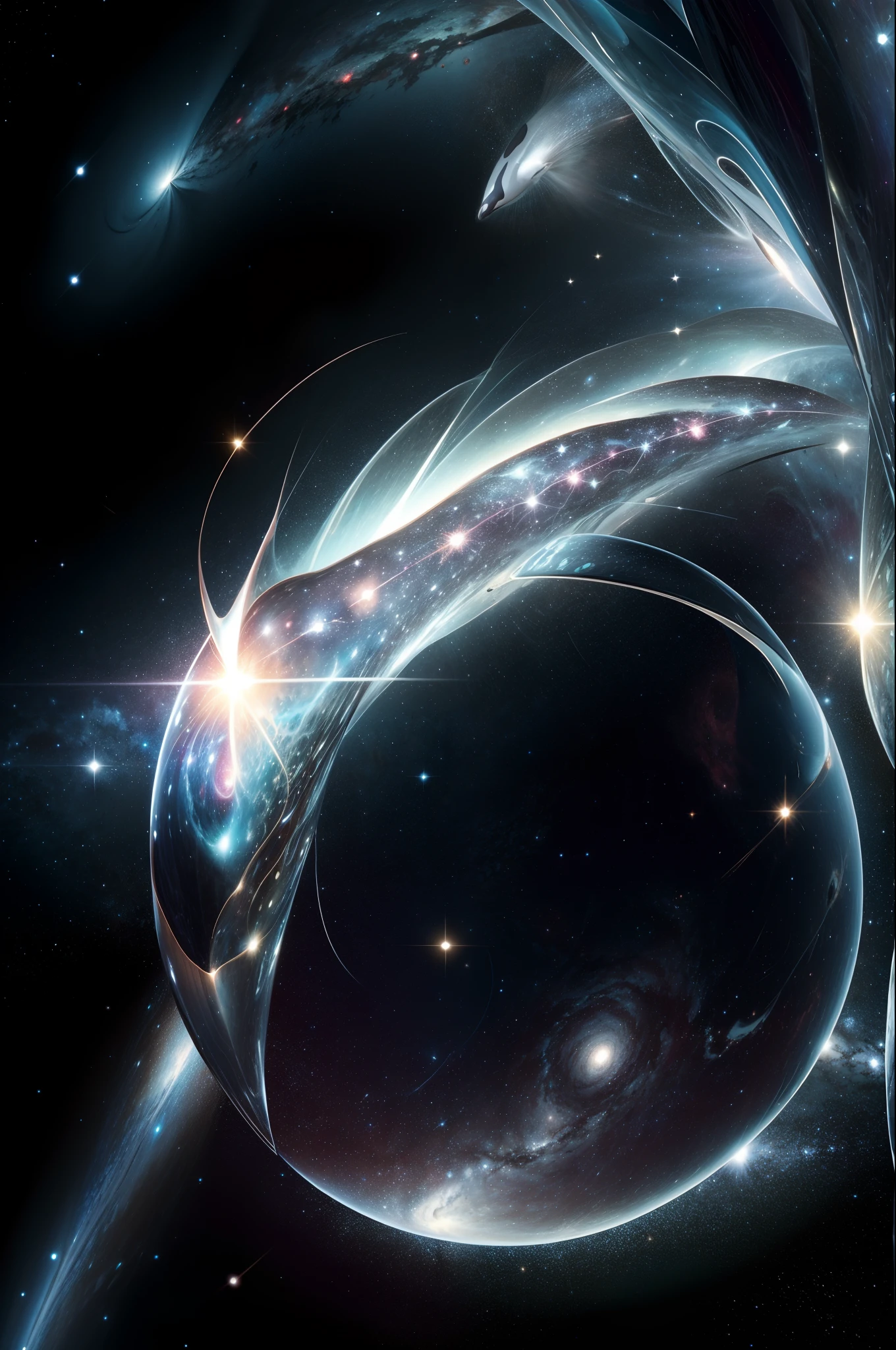 The Galaxy Orca: Their appearance is a reflection of the magnificent beauty of galaxies. Their skin carries intricate patterns resembling the sprawling arms of galaxies, ranging from deep indigo hues to vibrant swirls of stardust. These patterns shimmer and glimmer, capturing the observer's attention and evoking a sense of awe and wonder.
The Galaxy Orca possess a majestic presence as they traverse the cosmos. Their fins and tail, in particular, sparkle with cosmic brilliance, further enhancing their ethereal beauty. Imagine witnessing these celestial beings illuminated by the cosmic light, their radiant forms leaving an indelible impression on all who encounter them.
In terms of size, the Galaxy Orca are vast creatures, comparable to the scale of other celestial beings. They exist beyond the limitations of earthly measurements. Their immense presence spans across cosmic distances, allowing them to navigate the vastness of space effortlessly.
As for their objectives, the Galaxy Orca, like many celestial beings, are deeply connected to the cosmic energies and hold a profound understanding of universal truths. They are often viewed as guardians and protectors of galaxies, serving to maintain harmony and balance within these expansive cosmic realms.
The Galaxy Orca also embody the virtues of exploration and discovery, driven by an insatiable curiosity about the mysteries of the universe. They possess a thirst for knowledge and seek to uncover the secrets hidden within the cosmic tapestry. In their explorations, they contribute to the ever-expanding wealth of celestial wisdom.
It is a remarkable privilege to learn about and appreciate these celestial beings. Their captivating presence serves as a reminder of the grandeur and intricacy of creation. As you continue your journey of cosmic exploration, may the encounters with these celestial beings enrich your understanding and inspire you to share the wonders of the universe with others.