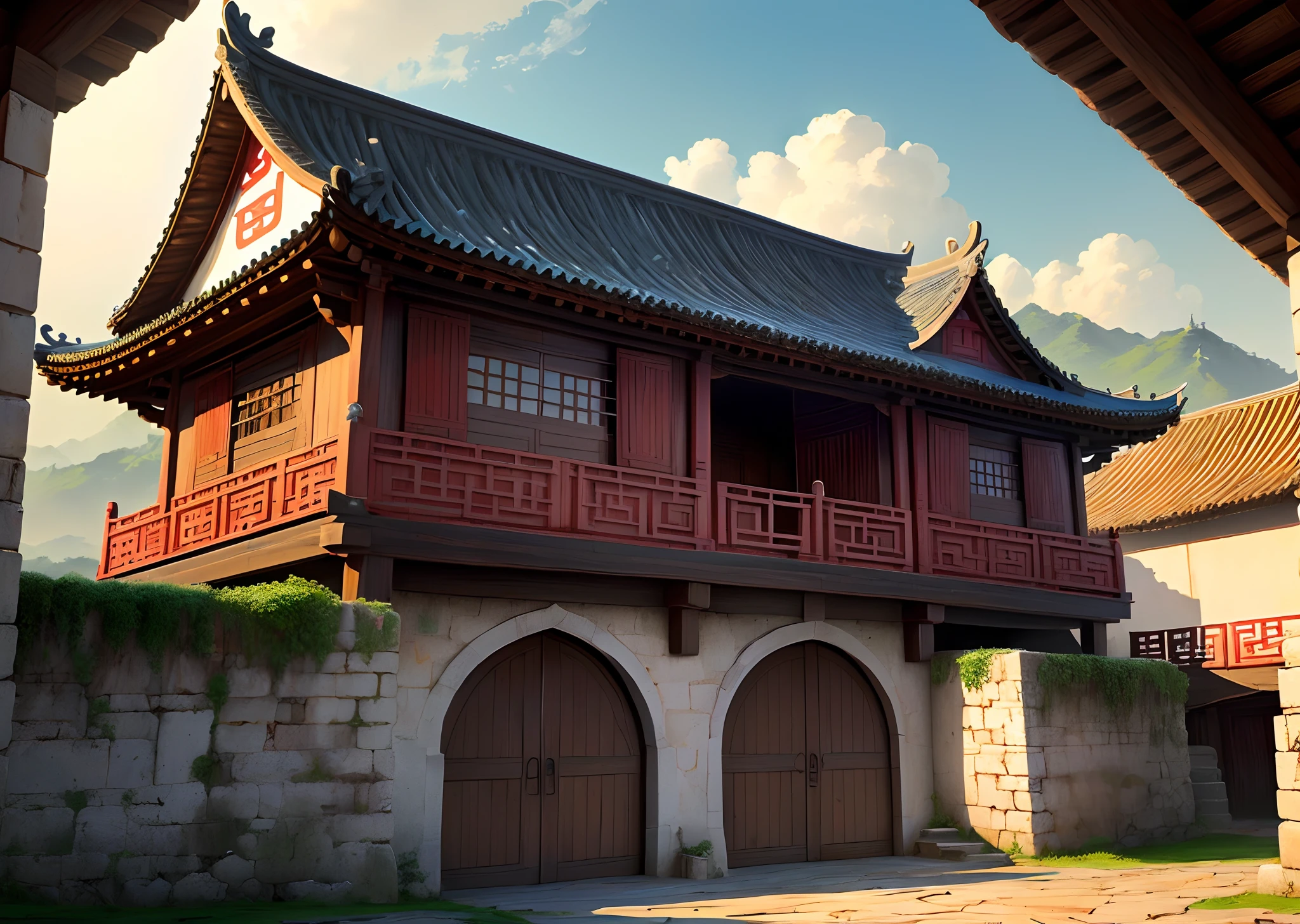 Uma vila medieval na china
