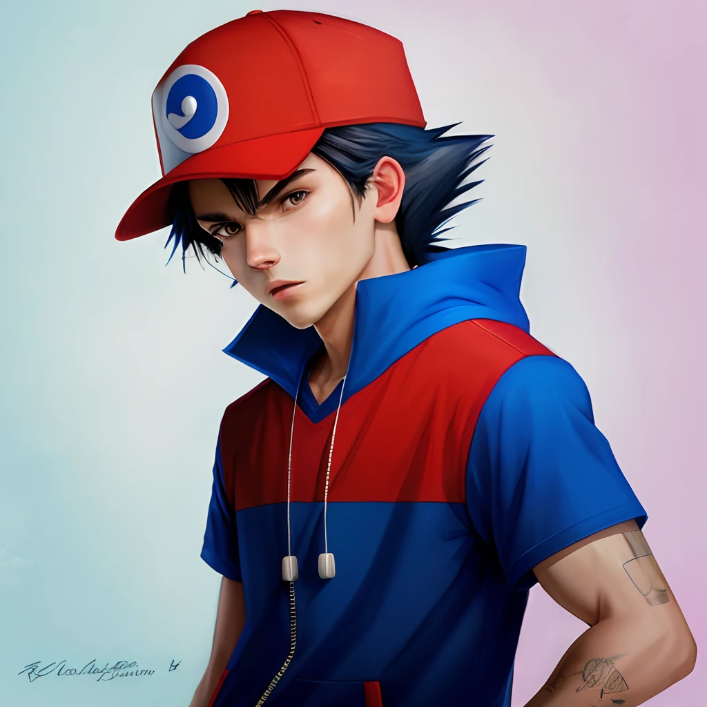 masterpiece, best quality, perfect lighting, illustration, very detailed eyes, depth of field, absurdres,
abs, 25 years old, shirtless, blush, bathroom, undressing,
<lora:pokemon_ashketchum:0.7> pokemonketchum, baseball cap, blue jacket, sleeveless jacket, shirt, short sleeves, pants, fingerless gloves