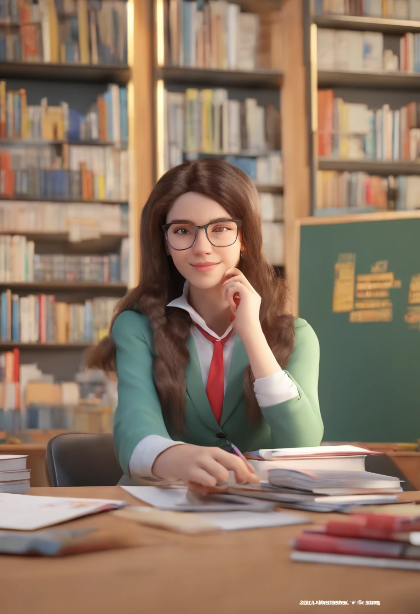female high-school student