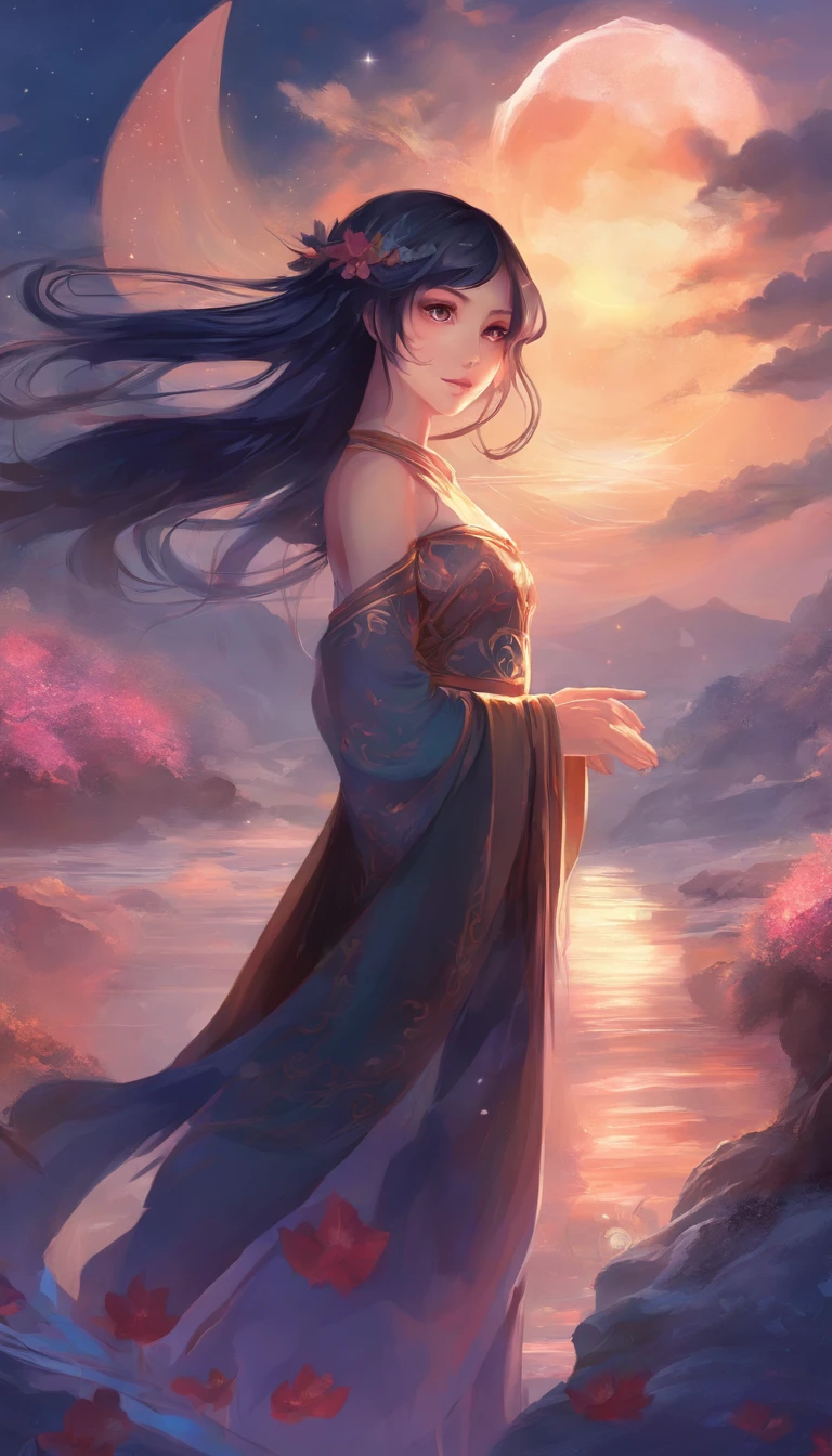 (anime), girl, cute, slim ,black hair