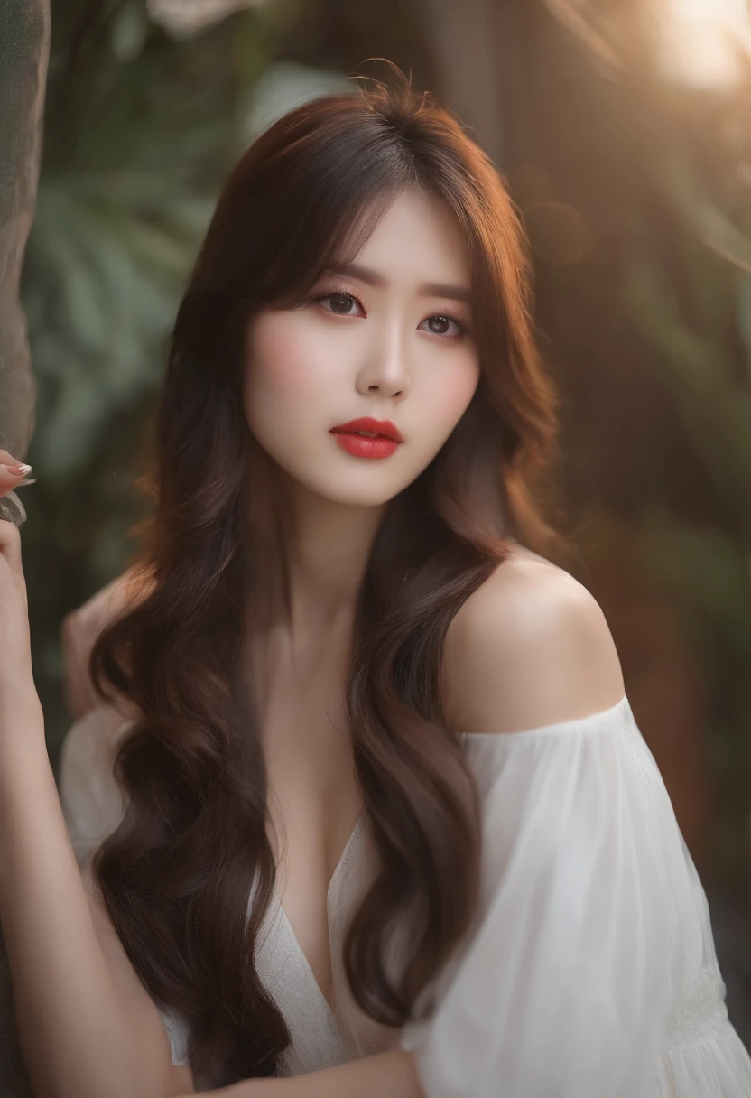 ((The highest quality、8K、tmasterpiece:1.3))、Sharp、:1.2、Perfect body beauty:1.4、Slim abs:1.2、((Layered Hair Style、huge boob:1.2))、underware、(rain、street、:1.2)、moisty:1.5、Very detailed face and skin texture、詳細な目、二重まぶた、Aspect Looking at Camera