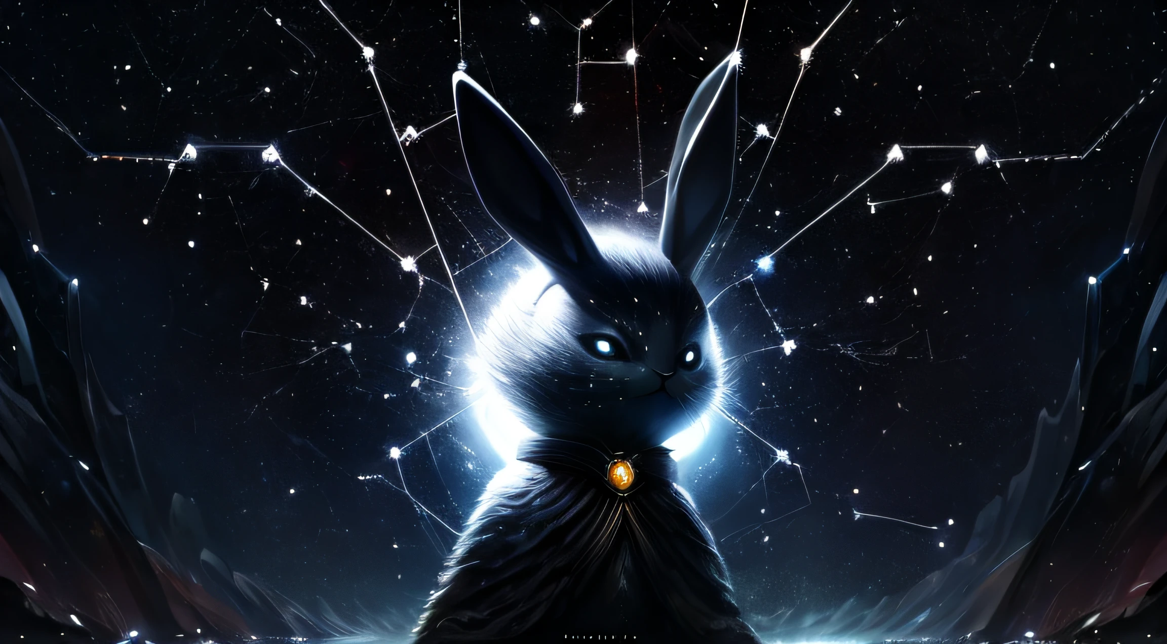 constellation, edgBunny, Wonder, Fantastic, Extremely detailed,8K wallpaper, Masterpiece, Best quality, Ultra-detailed, Best illumination, Best shadow