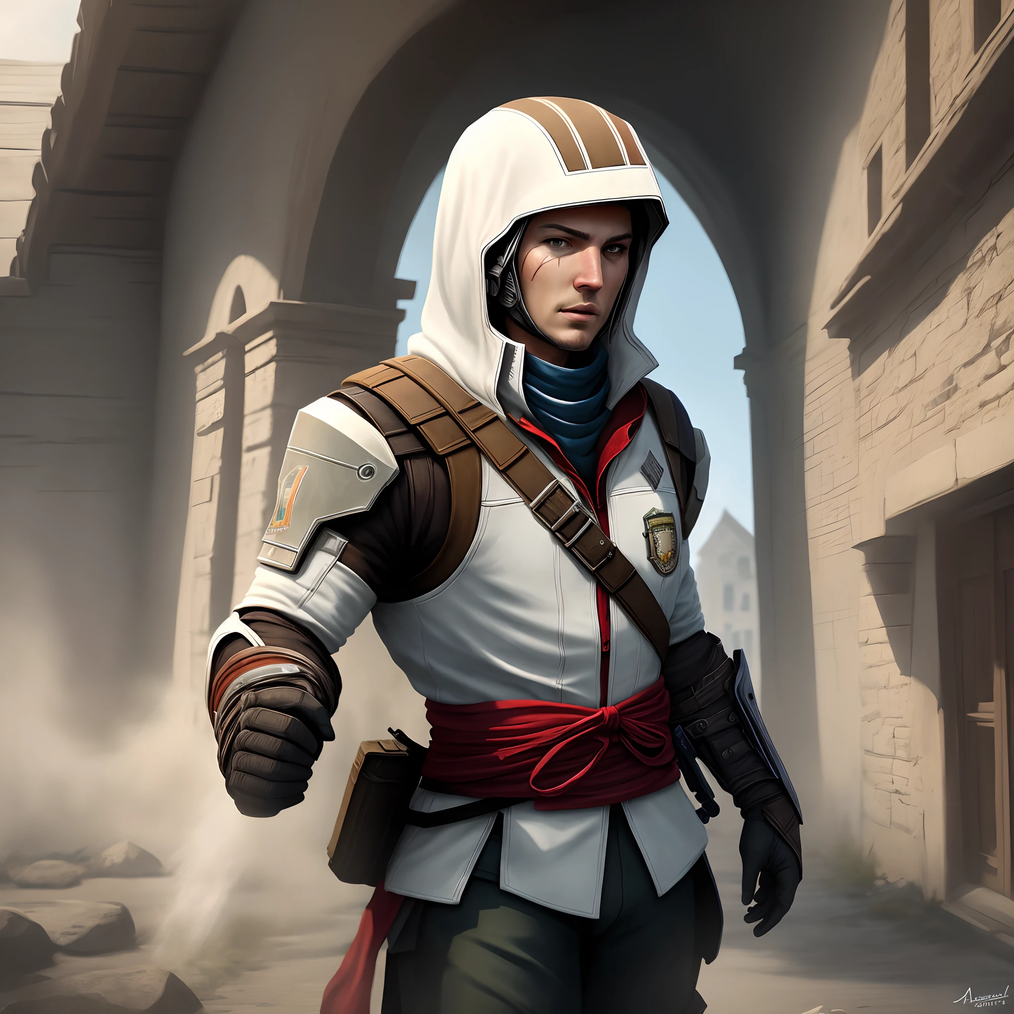 Master chief as an assassin from assassin’s creed