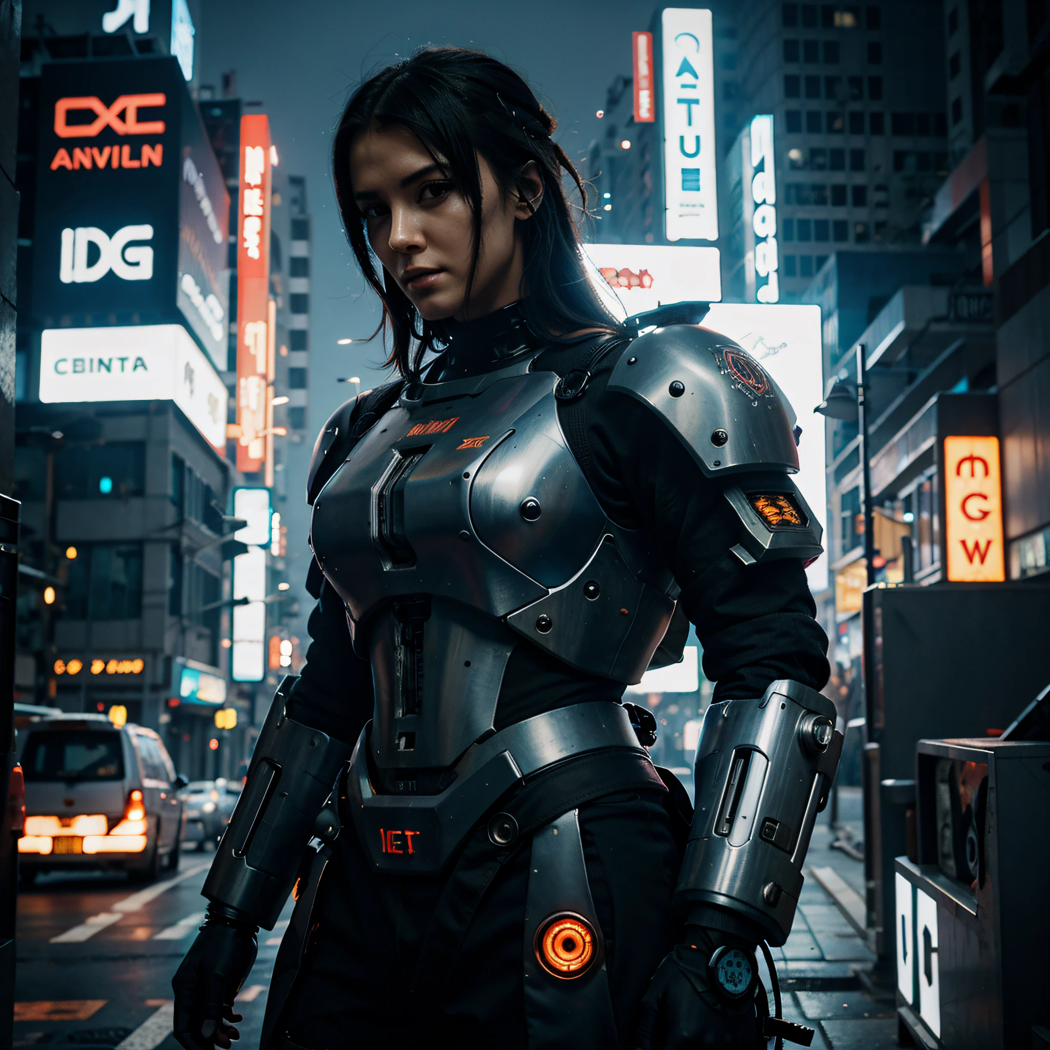 Cyberpunk plate mech