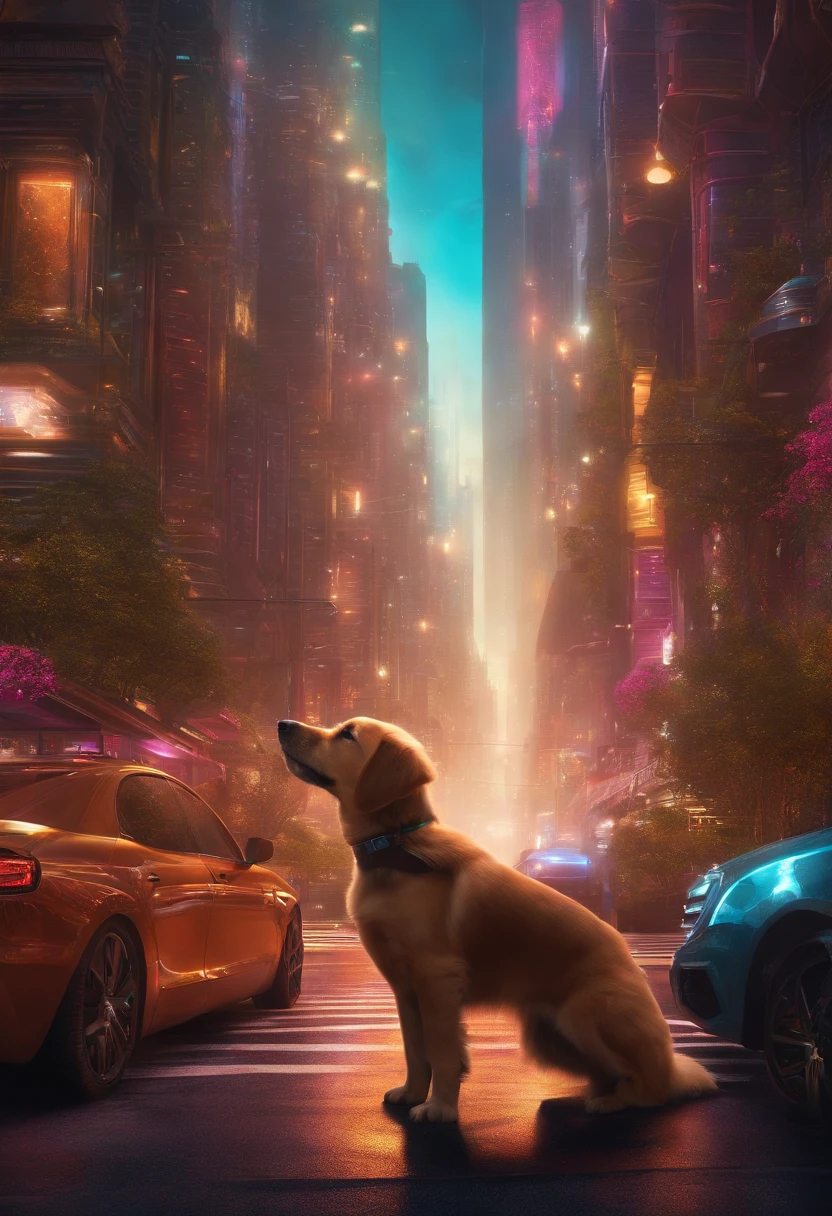 Futuristic City Puppy