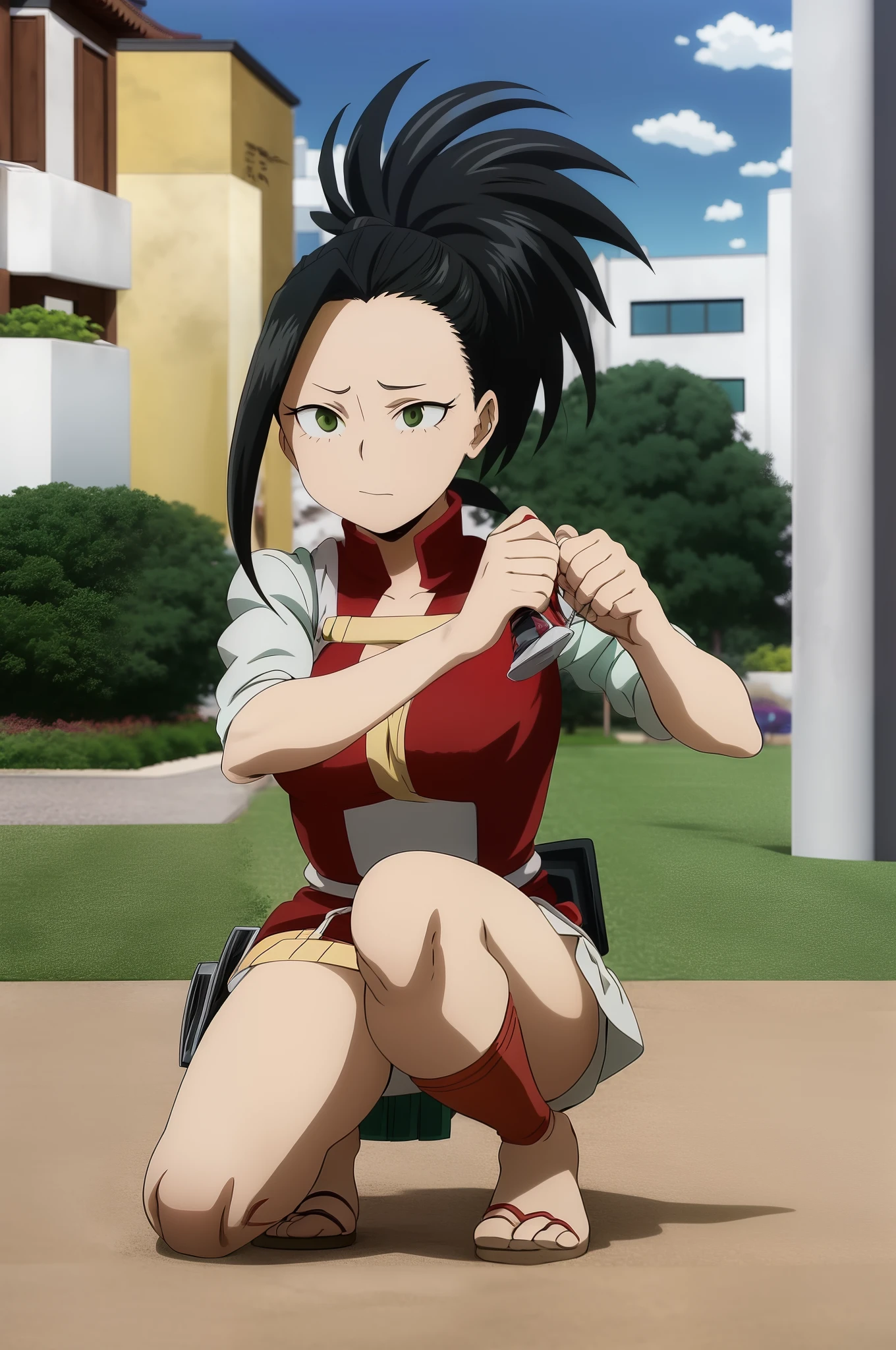 Garota anime linda, Arte Oficial, Marin Kitagawa Fanart, Demon Slayer rui fanart, Nico Robin, segurando uma espada em seu ombro, escamas cobrindo seu peito, pose mais forte, Preto - Mago Cabelo, personagem de anime feminino, hinata hyuga, Mai Yonyyama, Yata Hana, Toph na empresa Fong